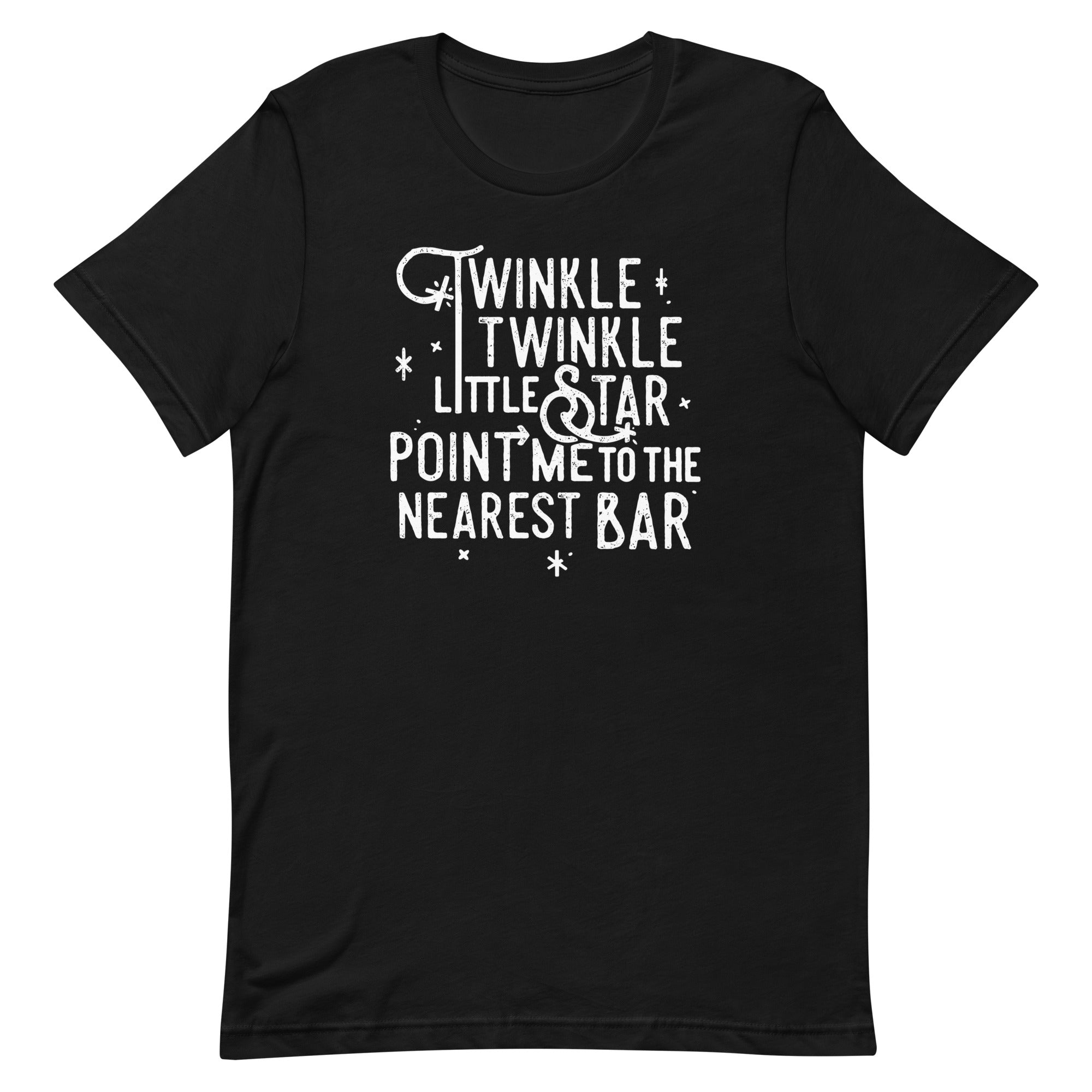 Point Me To The Nearest Bar Men's Signature Tee