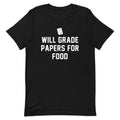 Will Grade Papers For Food Men's Signature Tee