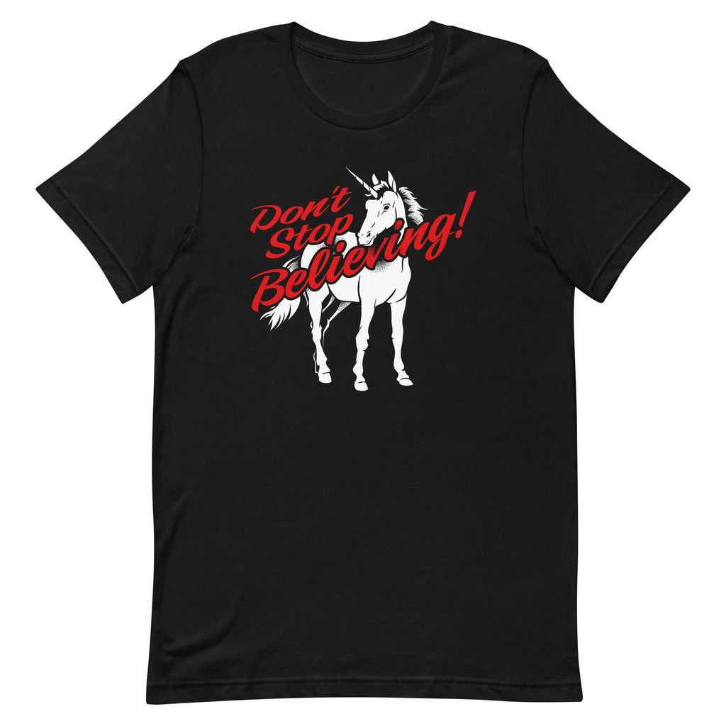 Don't Stop Believing Unicorn Men's Signature Tee