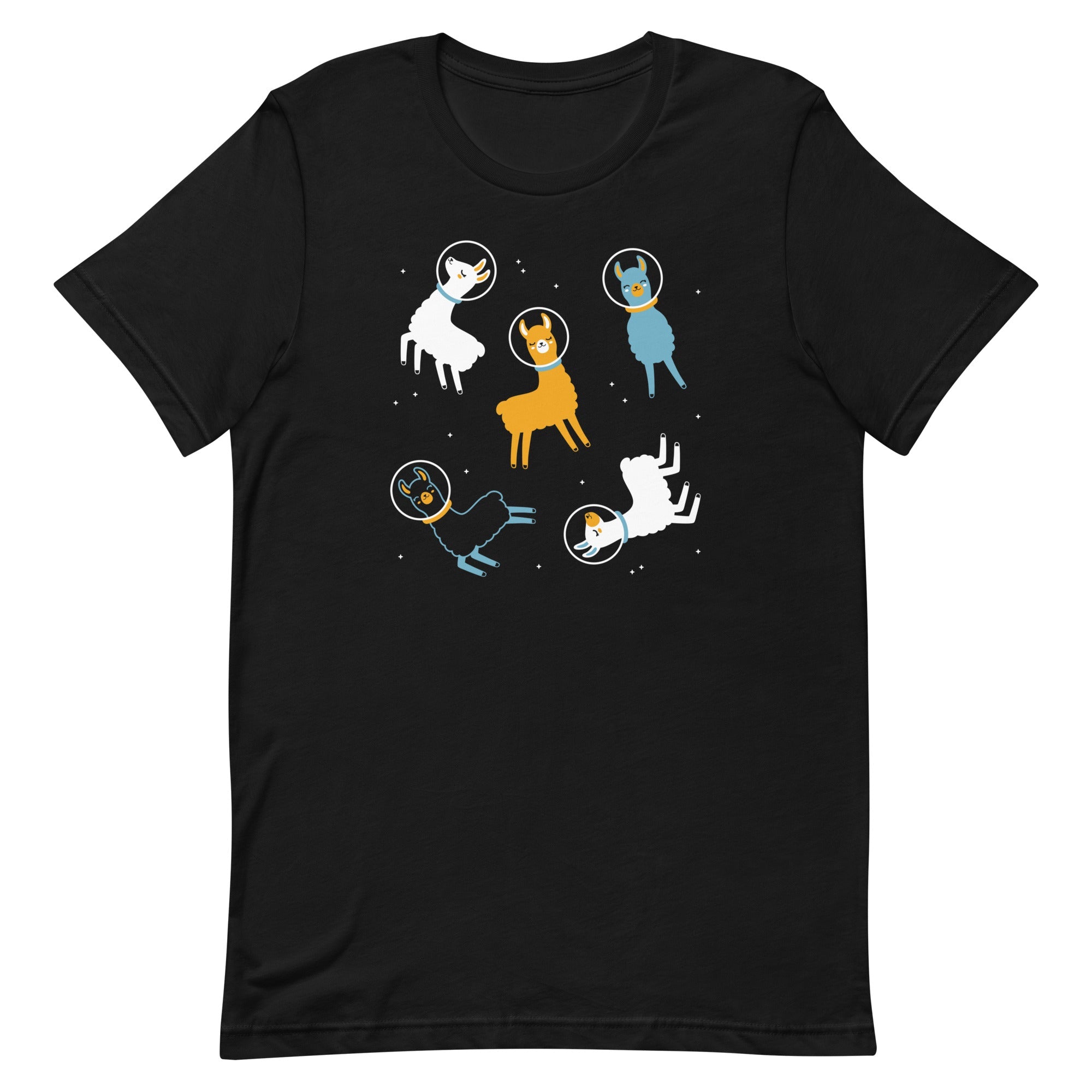 Llamas In Space Men's Signature Tee