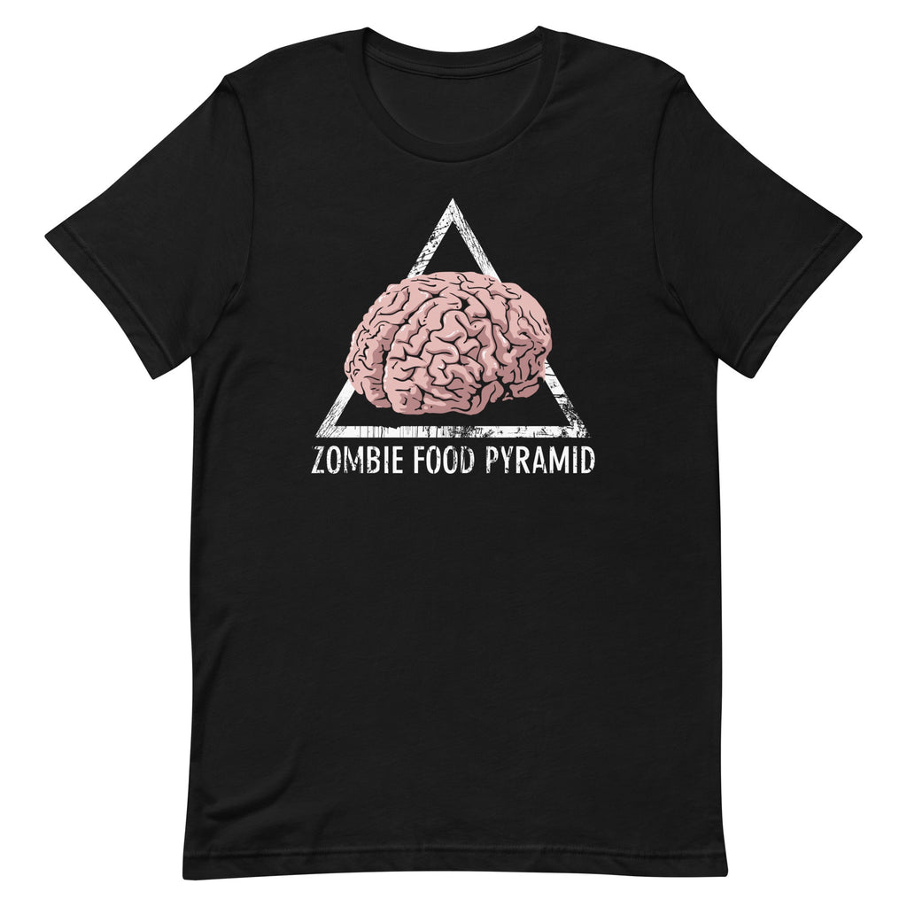 Zombie Food Pyramid Men's Signature Tee