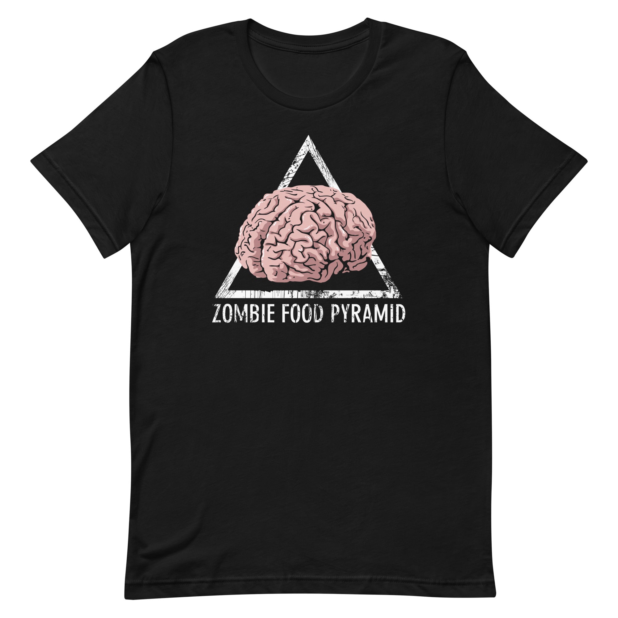 Zombie Food Pyramid Men's Signature Tee