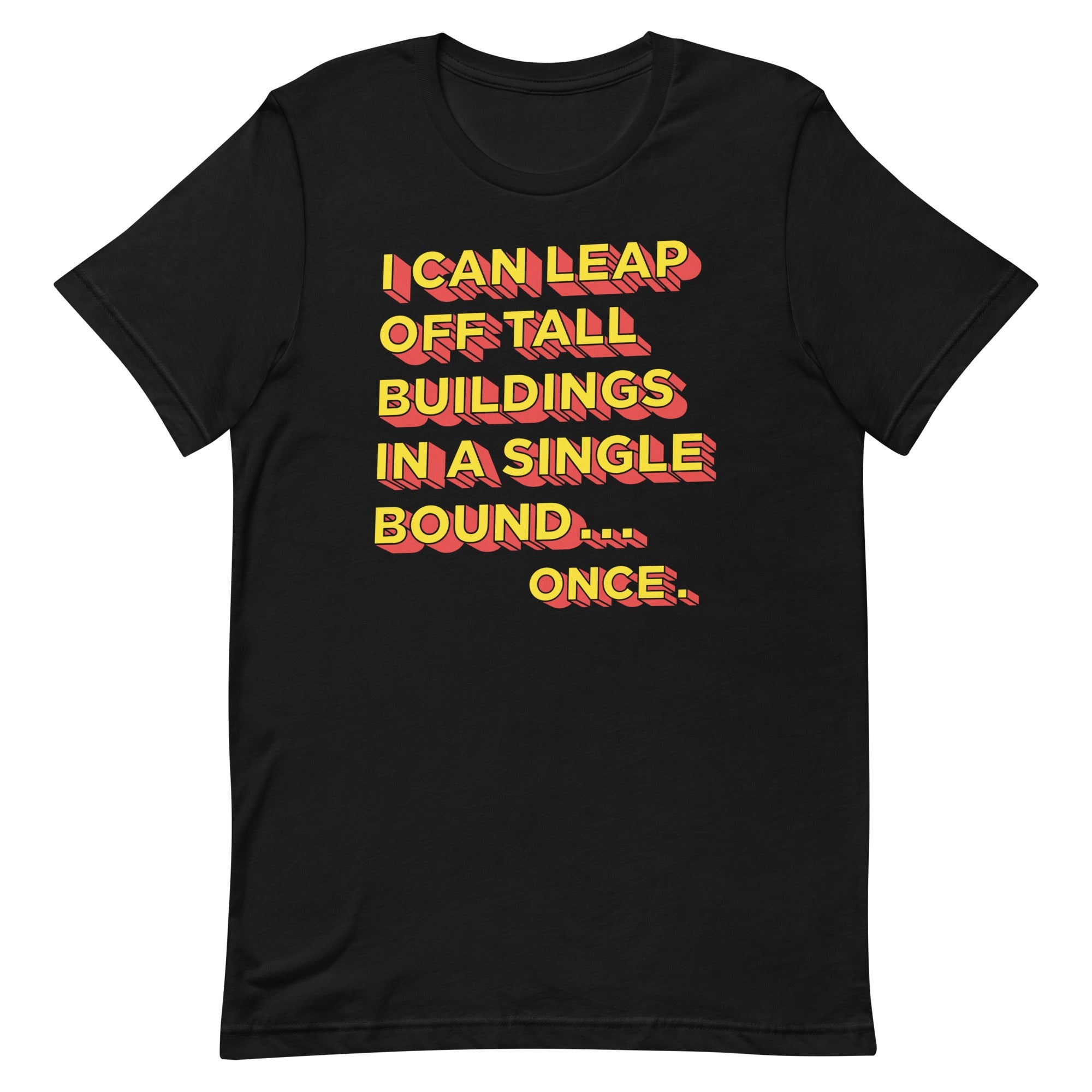 Tall Buildings In A Single Bound Men's Signature Tee