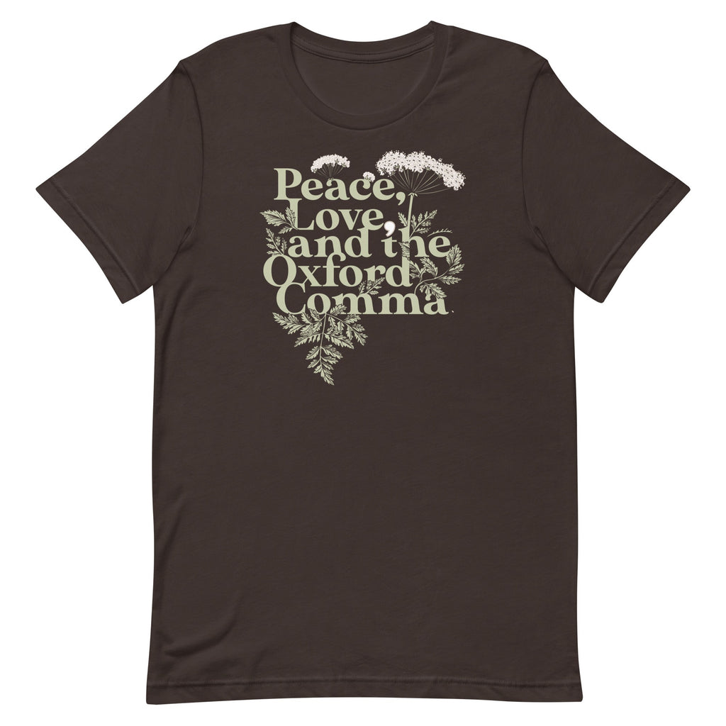 Peace, Love, And The Oxford Comma Men's Signature Tee