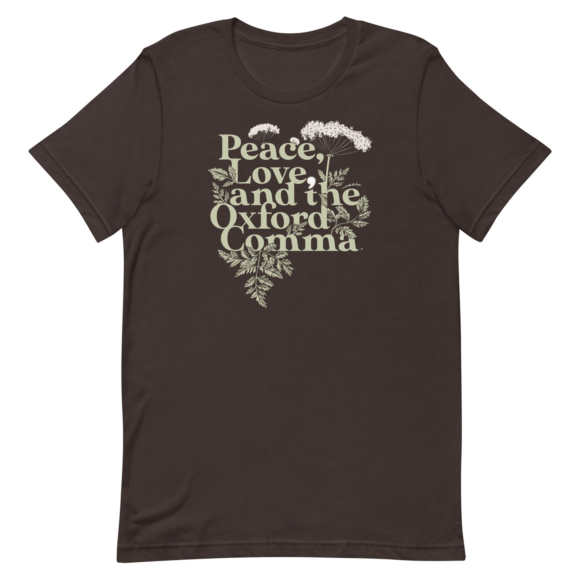 Peace, Love, And The Oxford Comma Men's Signature Tee
