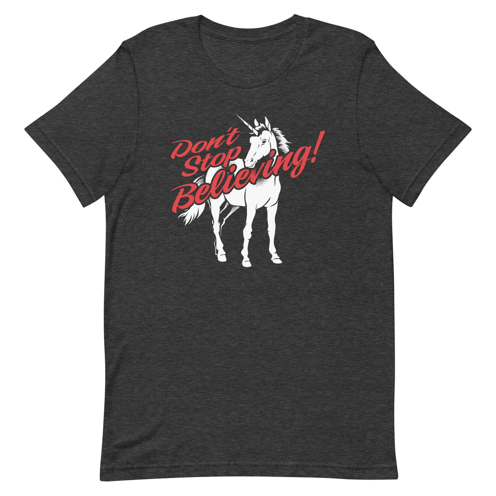 Don't Stop Believing Unicorn Men's Signature Tee