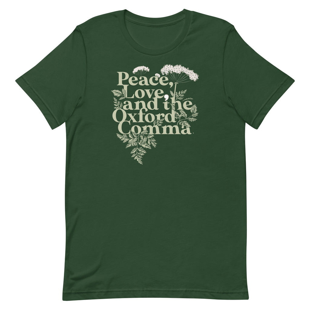 Peace, Love, And The Oxford Comma Men's Signature Tee
