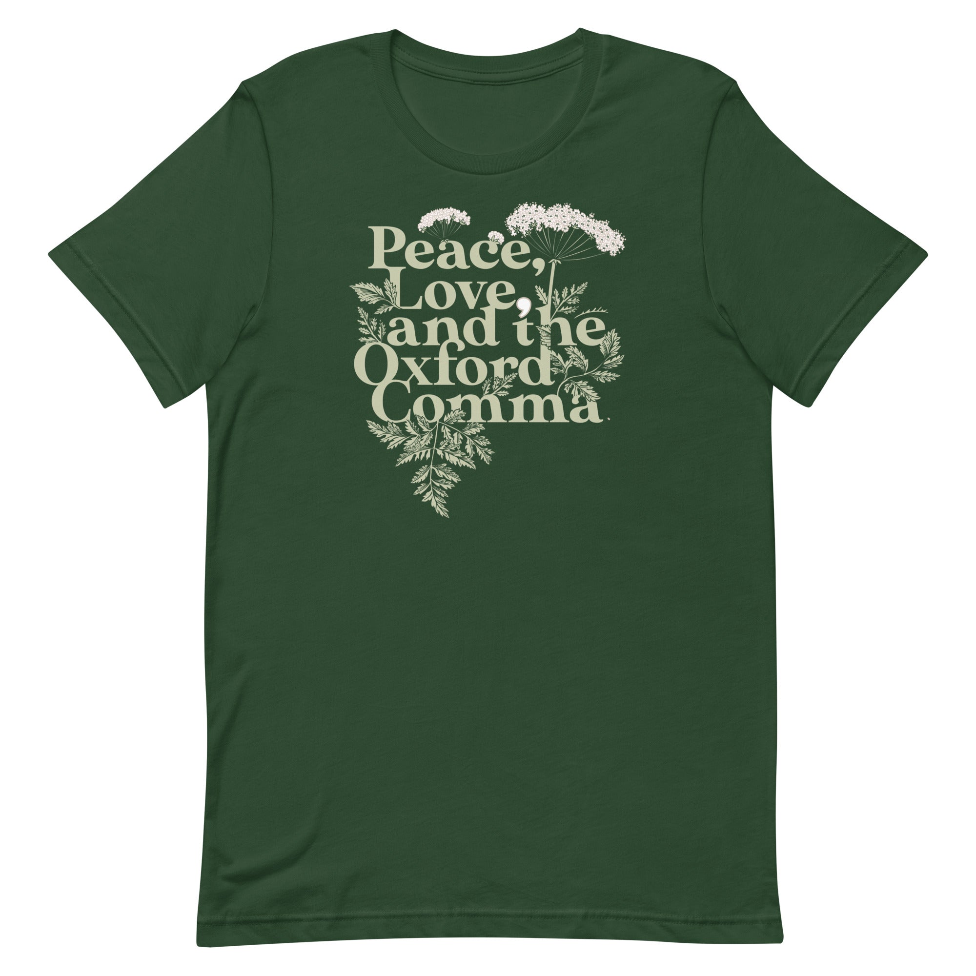 Peace, Love, And The Oxford Comma Men's Signature Tee