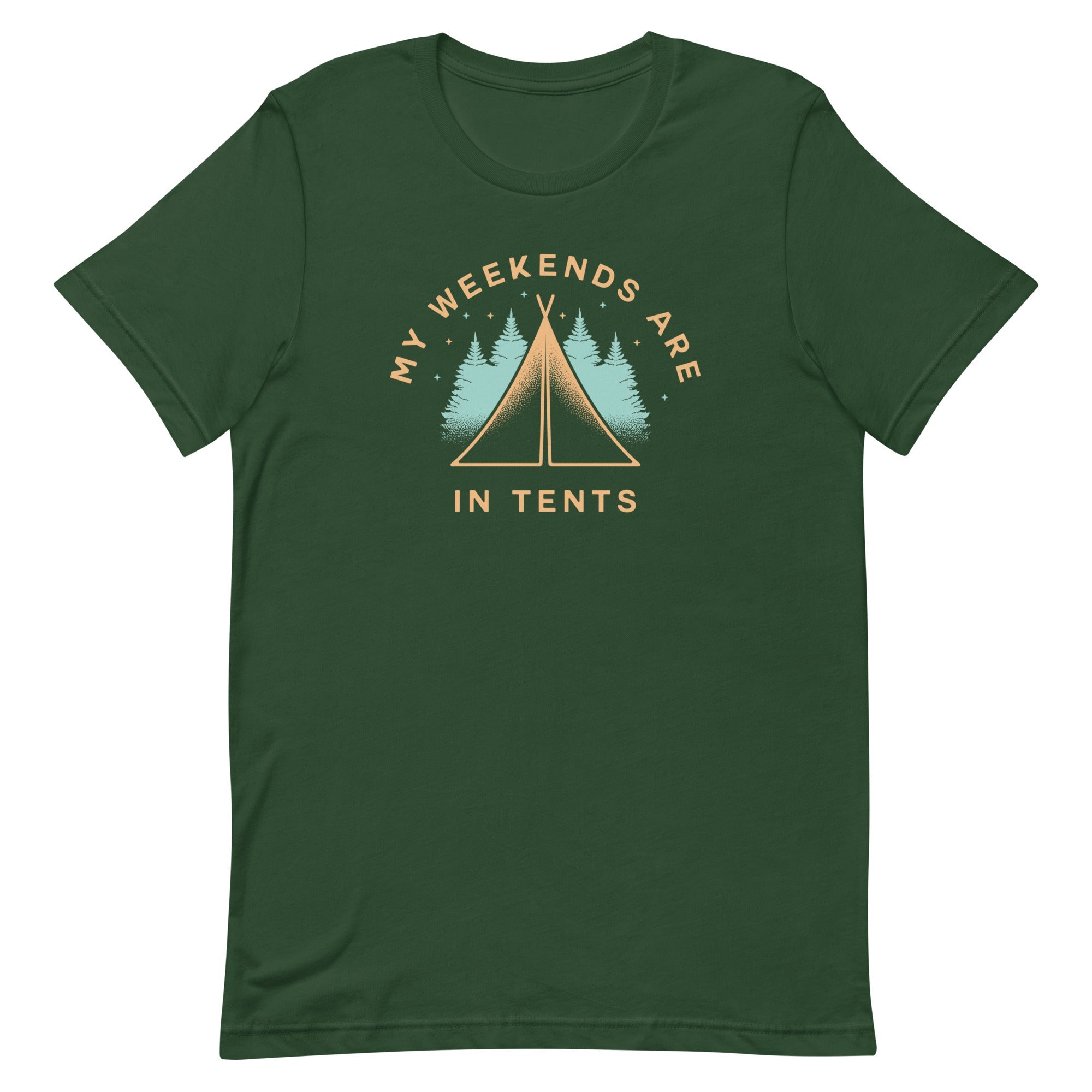 My Weekends Are In Tents Men's Signature Tee