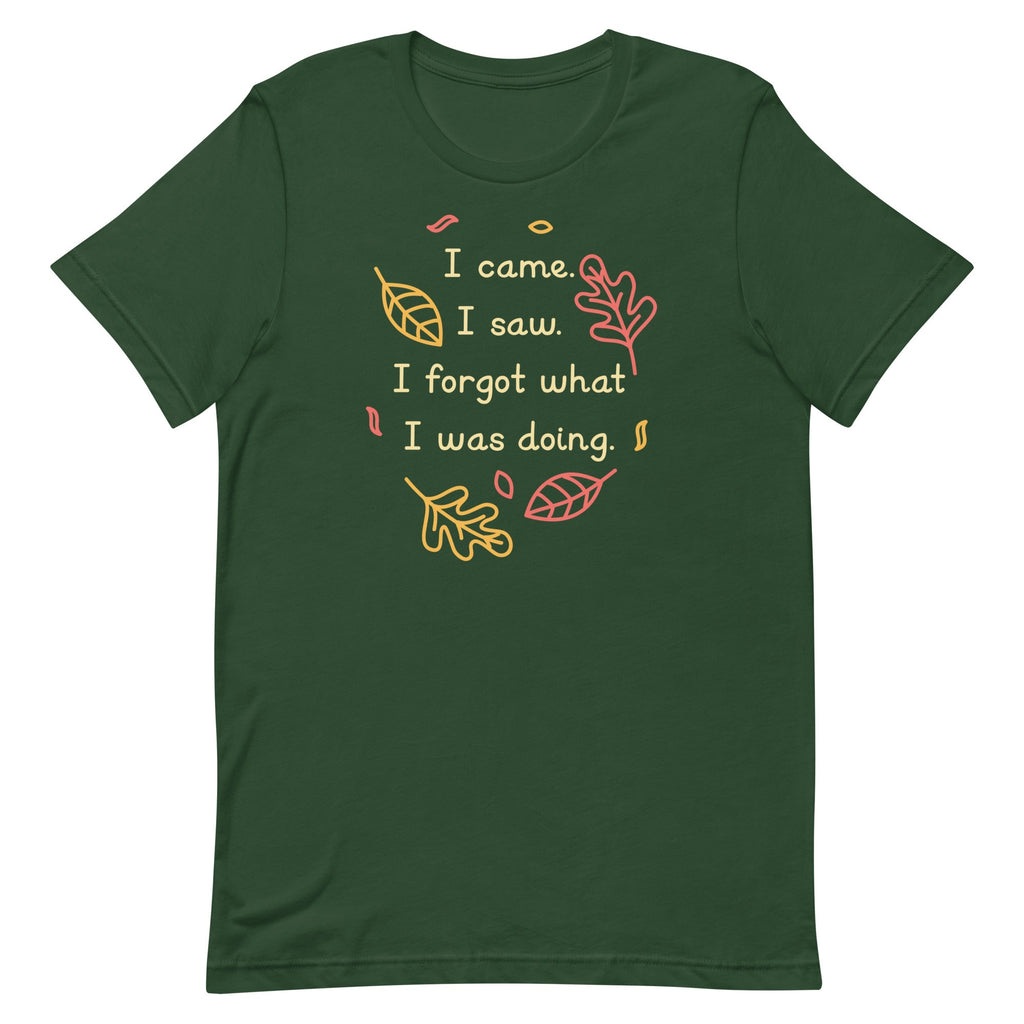 I Came. I Saw. I Forgot What I Was Doing. Men's Signature Tee