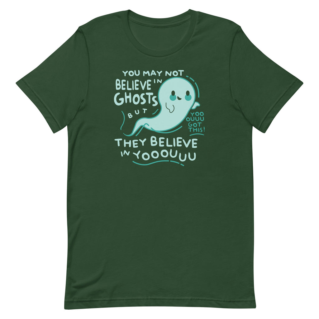 You May Not Believe In Ghosts Men's Signature Tee