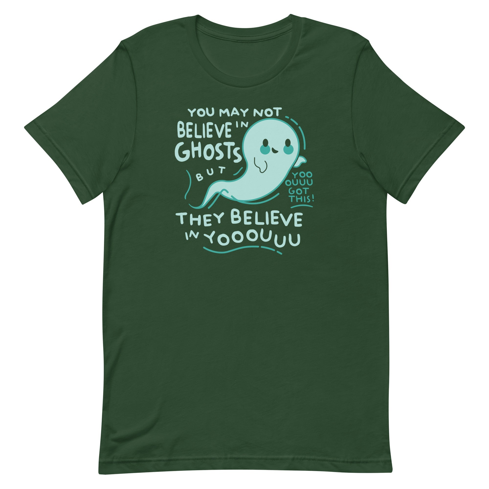 You May Not Believe In Ghosts Men's Signature Tee
