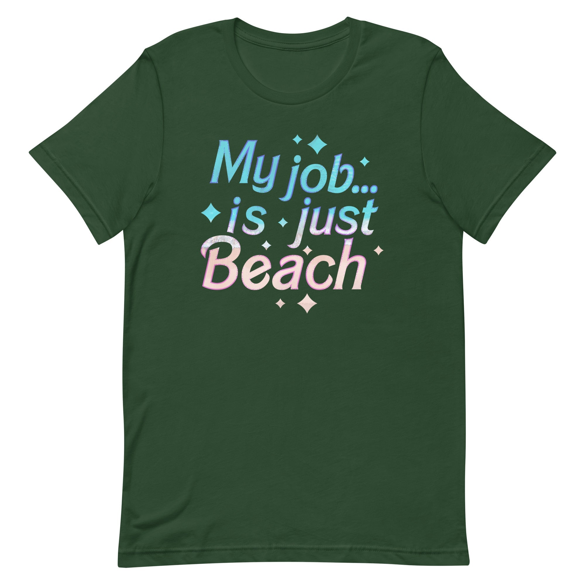 My Job Is Just Beach Men's Signature Tee