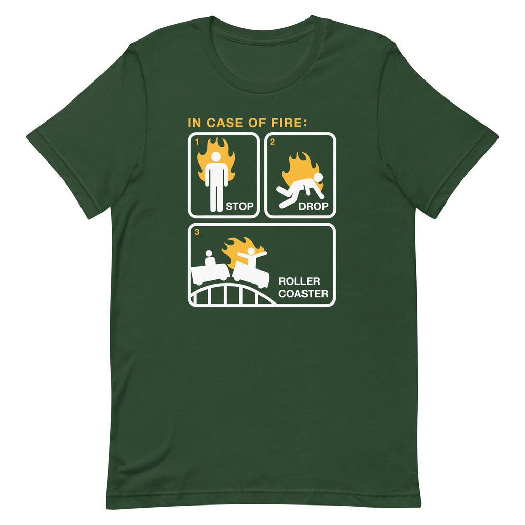 Stop Drop Roller Coaster Men's Signature Tee