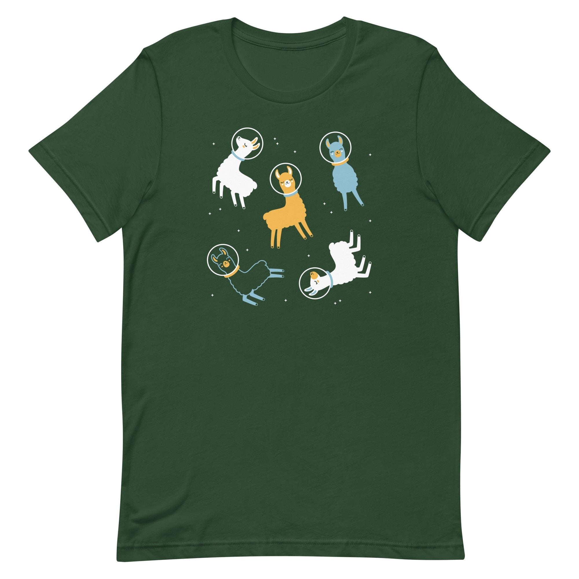 Llamas In Space Men's Signature Tee