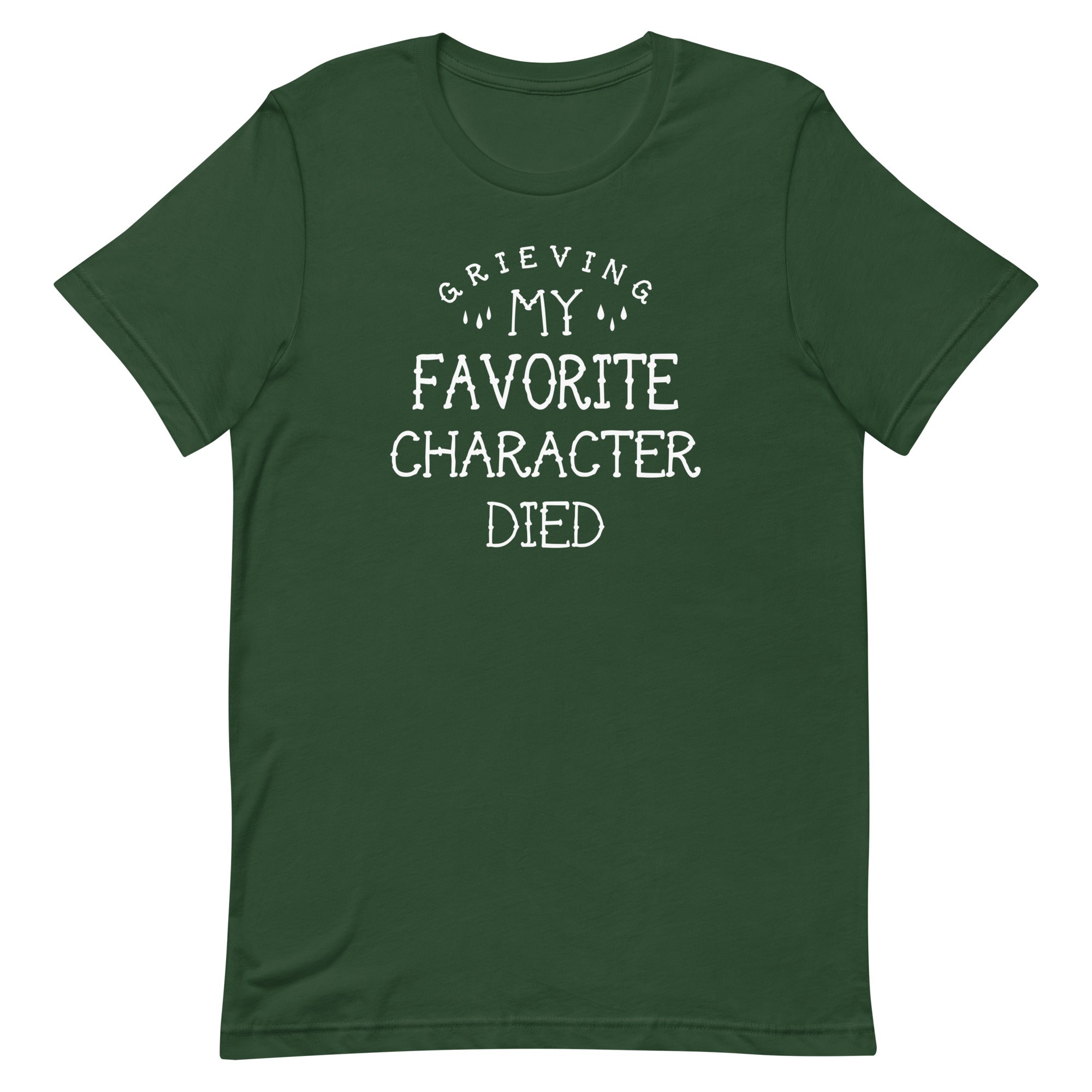 My Favorite Character Died Men's Signature Tee