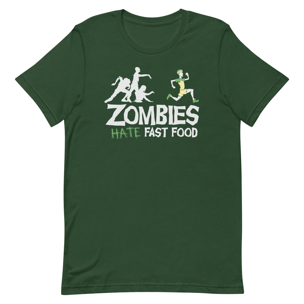 Zombies Hate Fast Food Men's Signature Tee