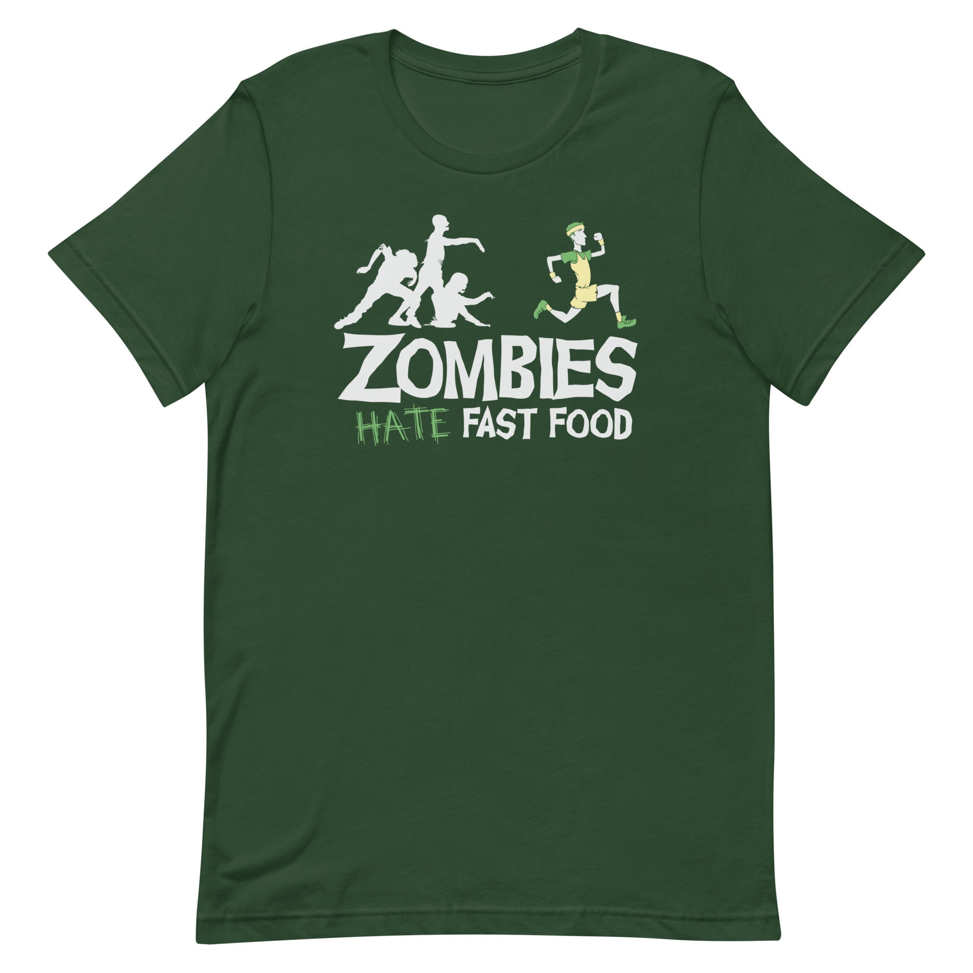 Zombies Hate Fast Food Men's Signature Tee