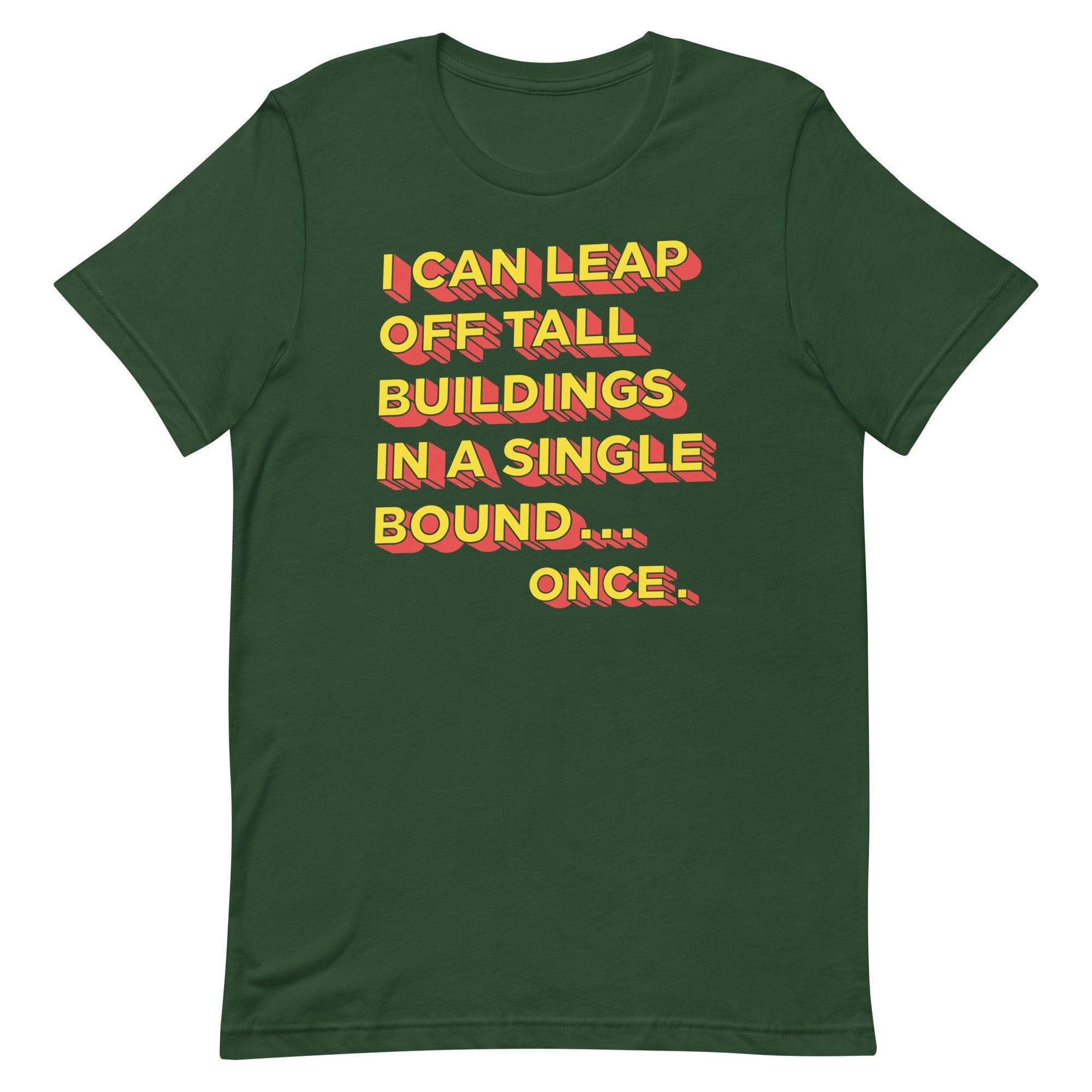 Tall Buildings In A Single Bound Men's Signature Tee