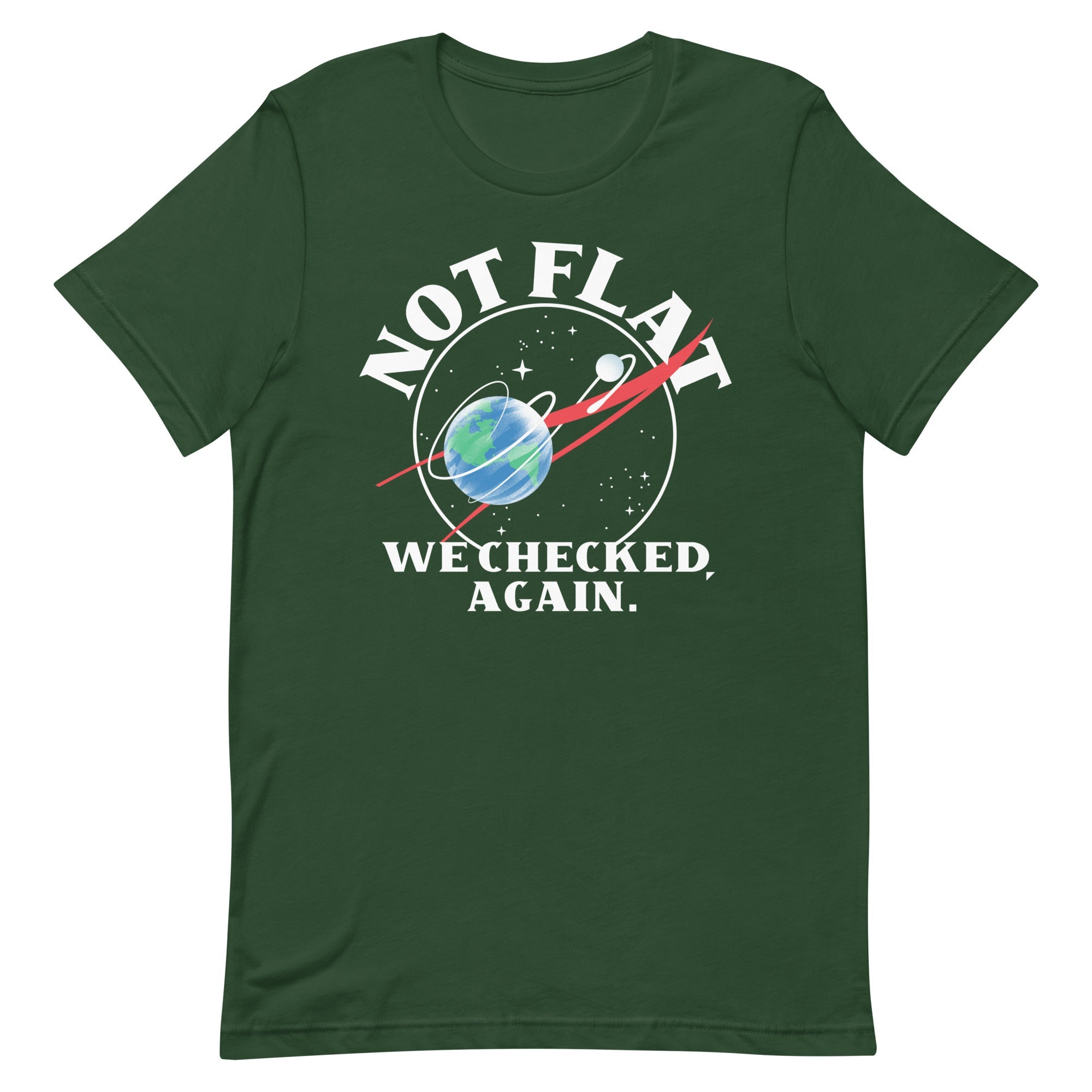 Not Flat We Checked Again Men's Signature Tee