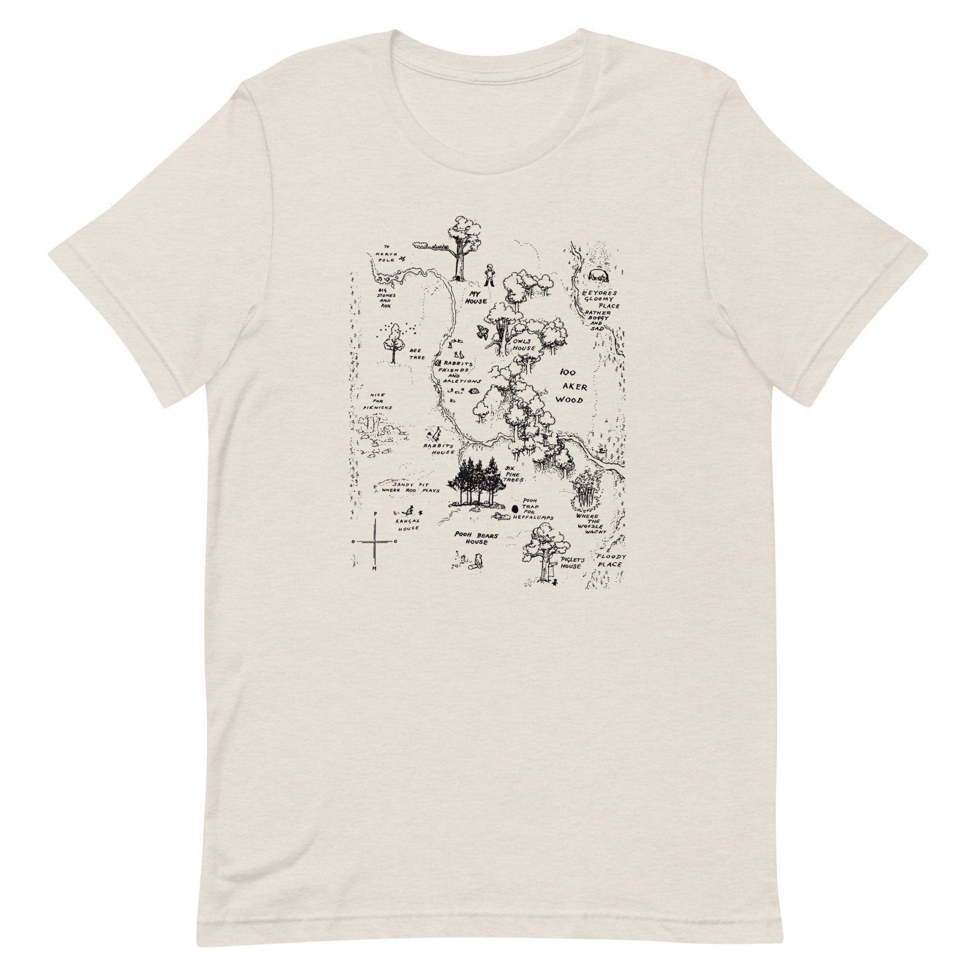 100 Acre Map Men's Signature Tee