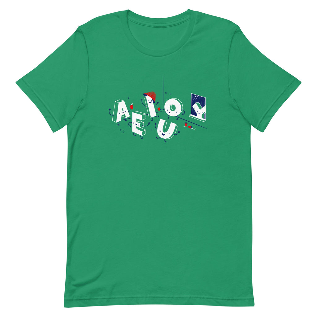 Vowel Party Time Men's Signature Tee