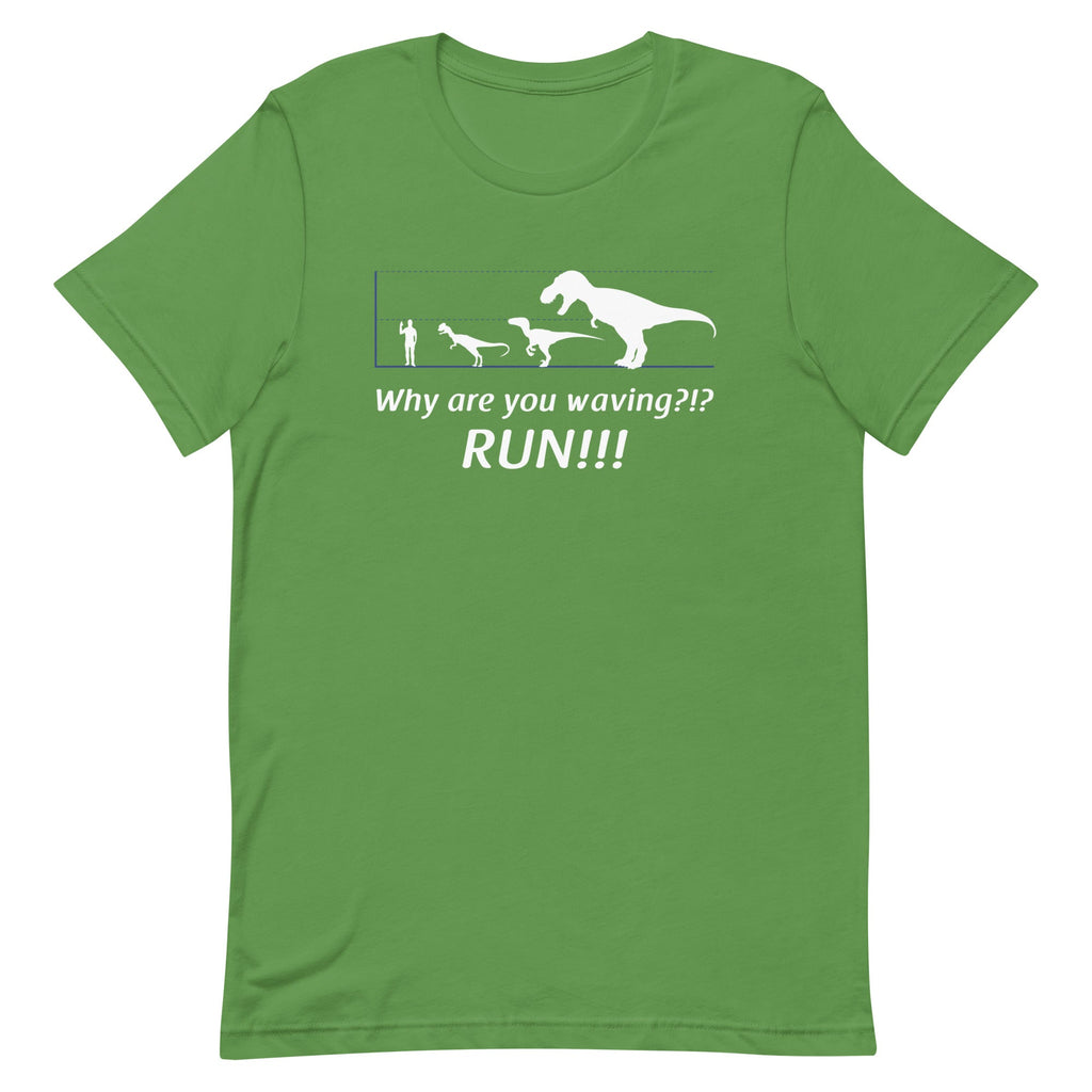 Why Are You Waving? Run! Men's Signature Tee