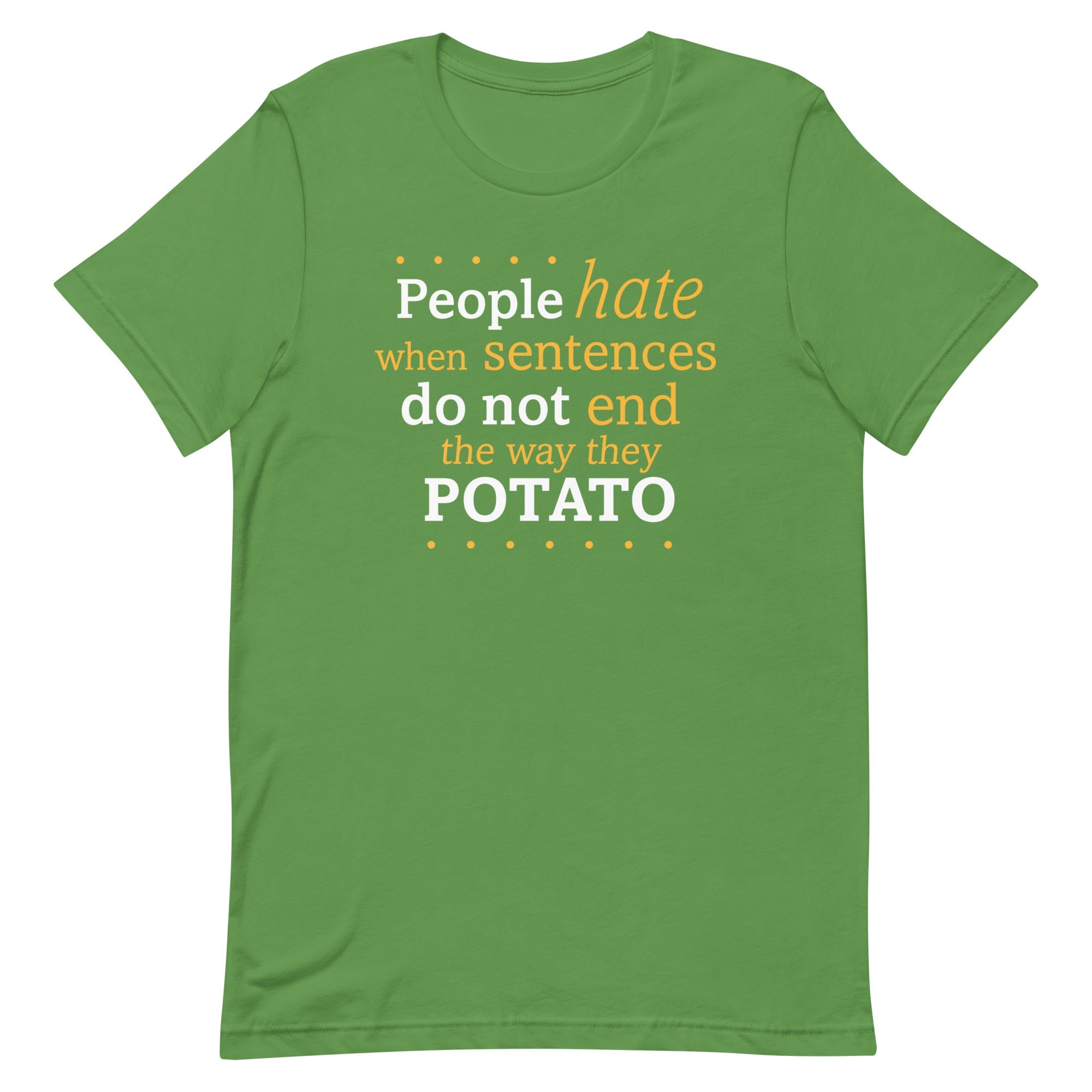 Sentences That End In Potato Men's Signature Tee