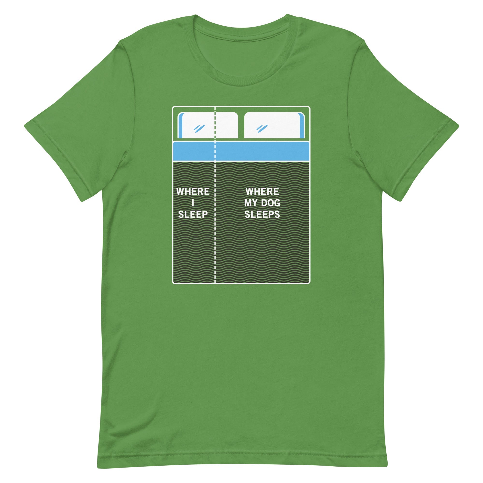 Where I Sleep, Where My Dog Sleeps Men's Signature Tee