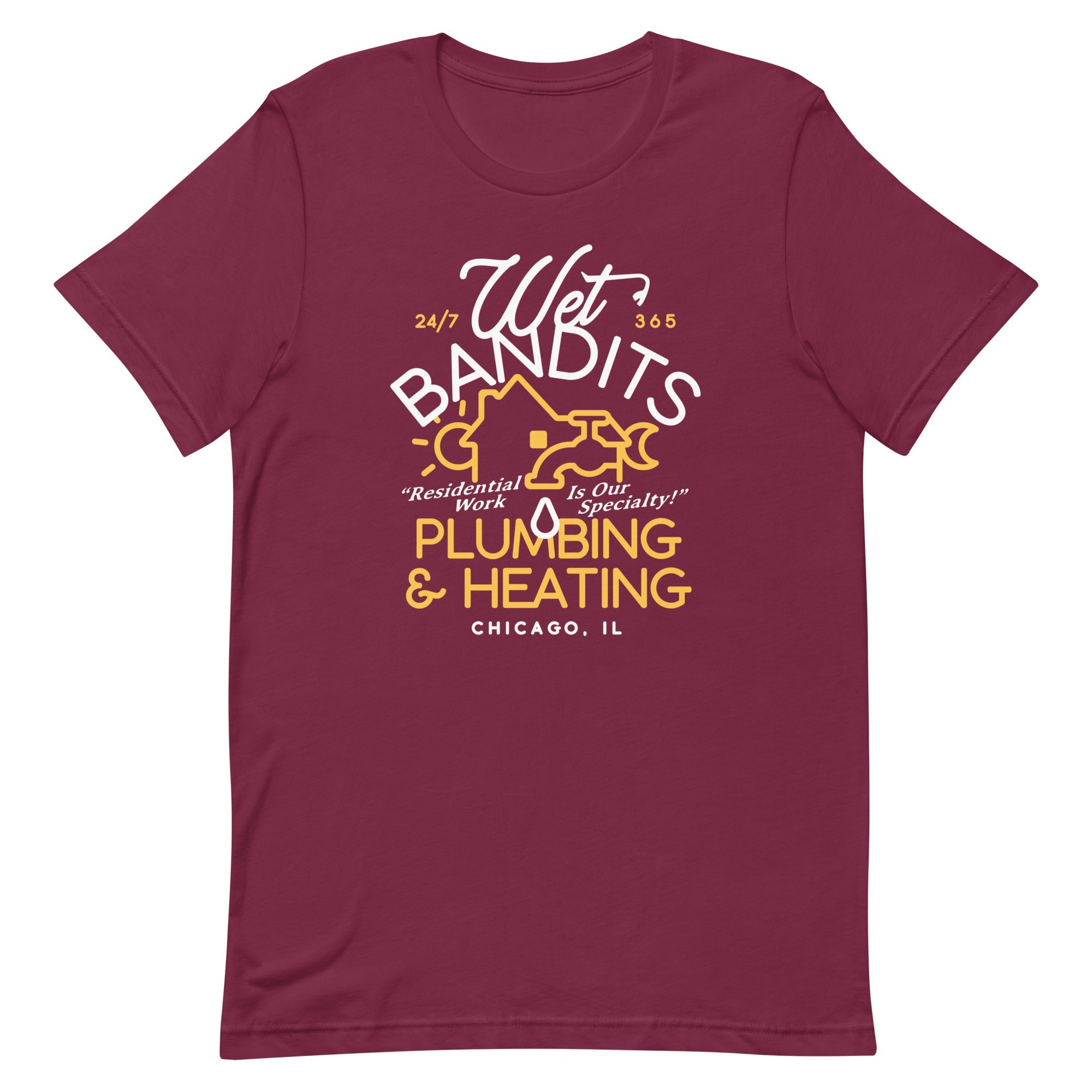 Wet Bandits Plumbing & Heating Men's Signature Tee