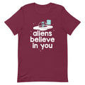 Aliens Believe In You Men's Signature Tee