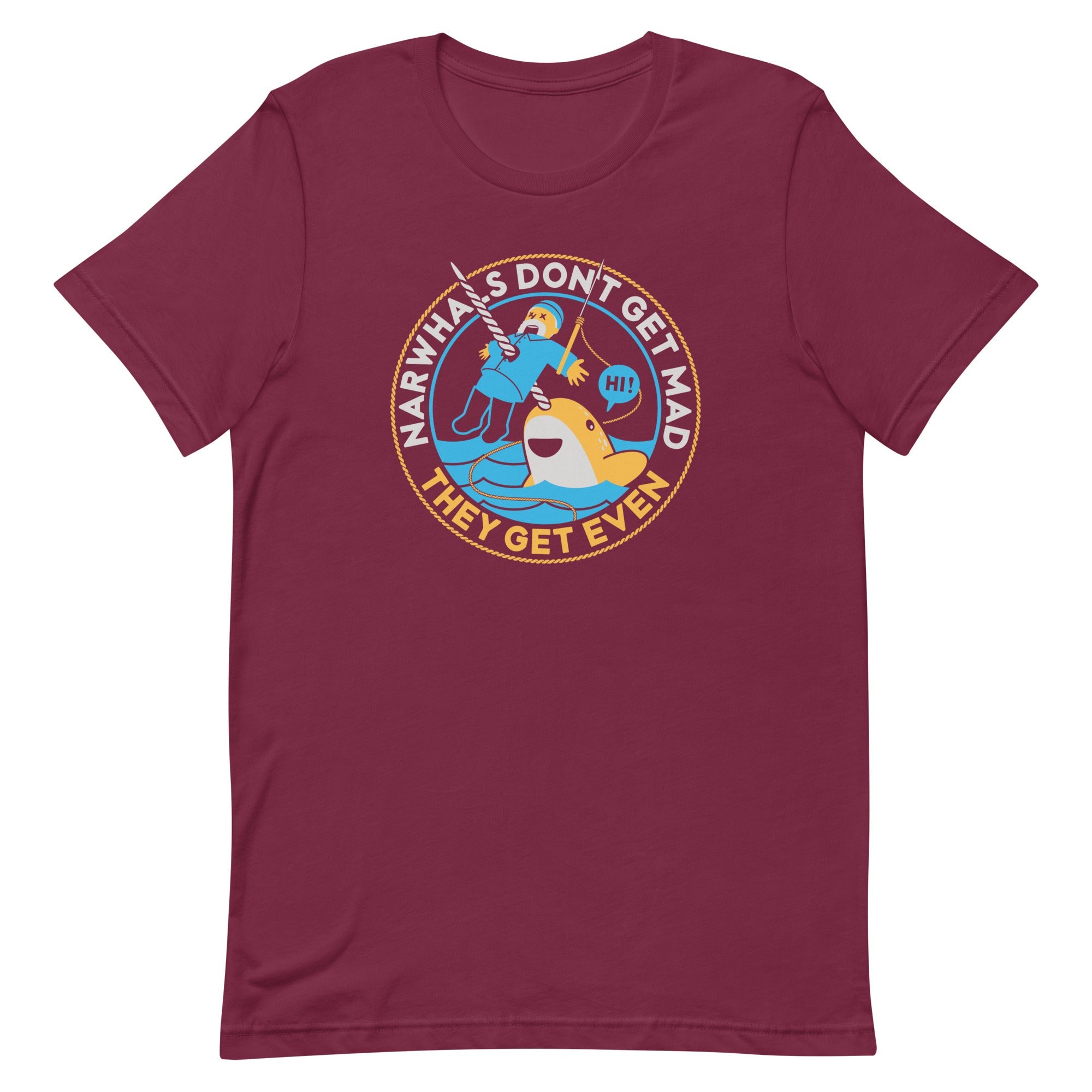 Narwhals Don't Get Mad Men's Signature Tee