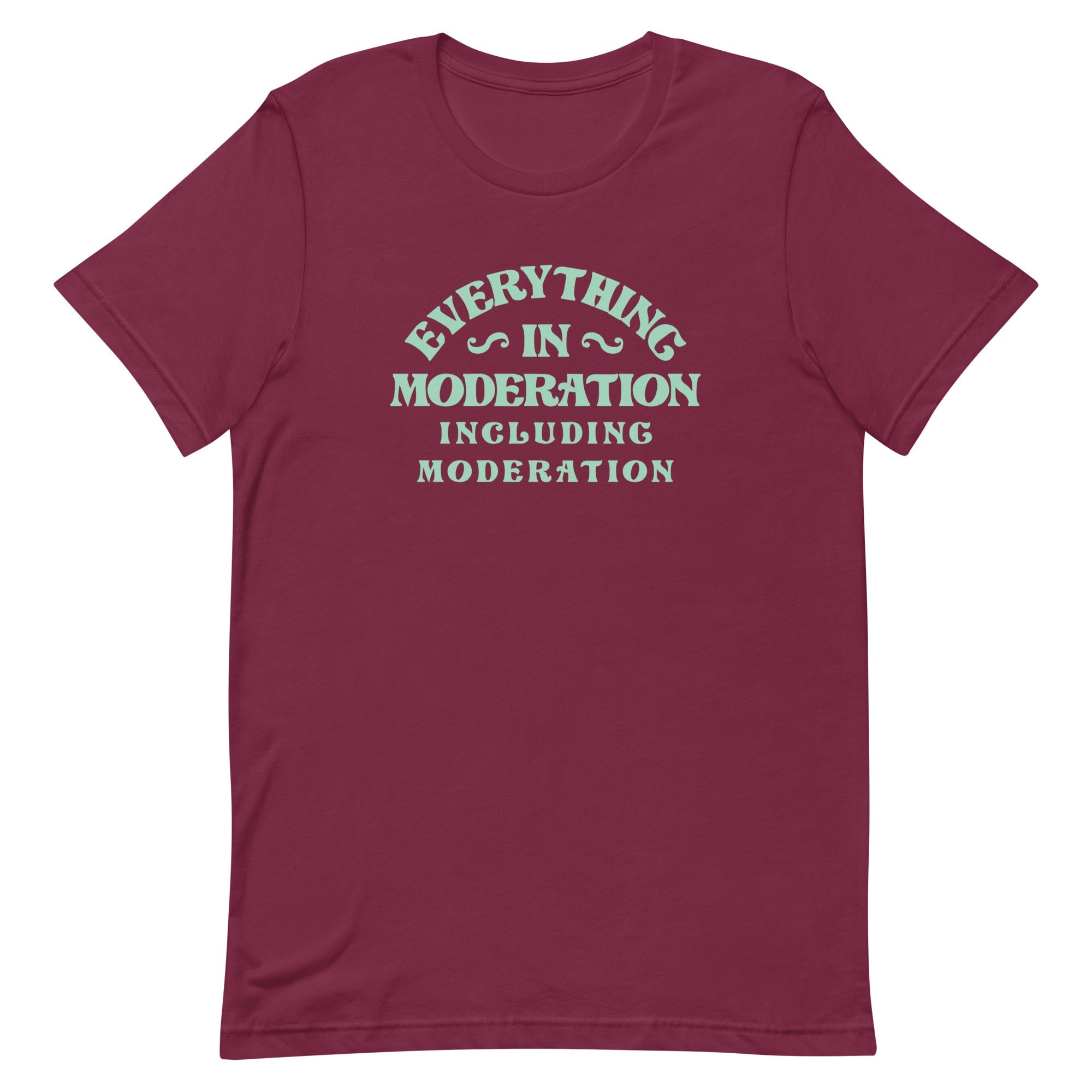 Everything In Moderation Including Moderation Men's Signature Tee