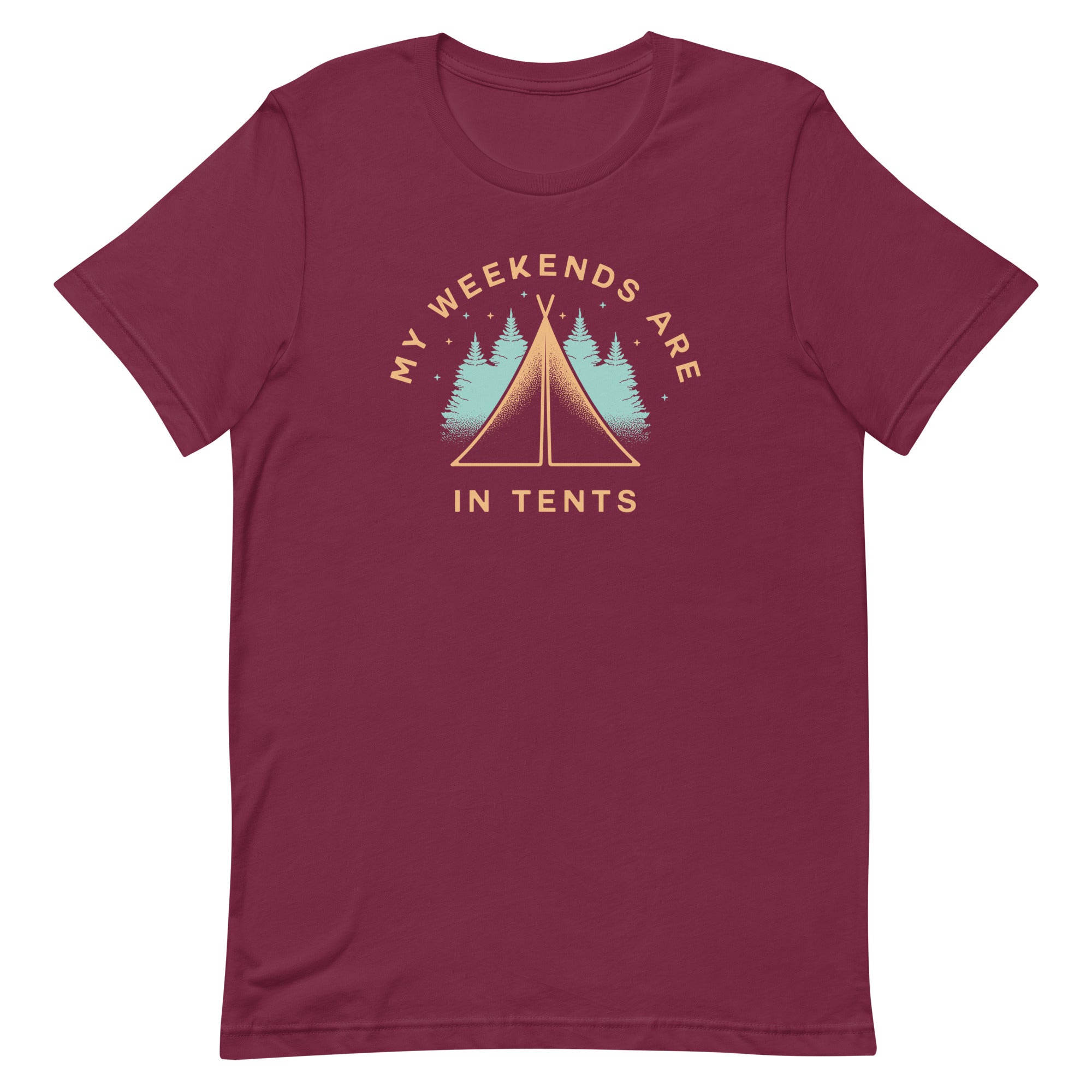My Weekends Are In Tents Men's Signature Tee