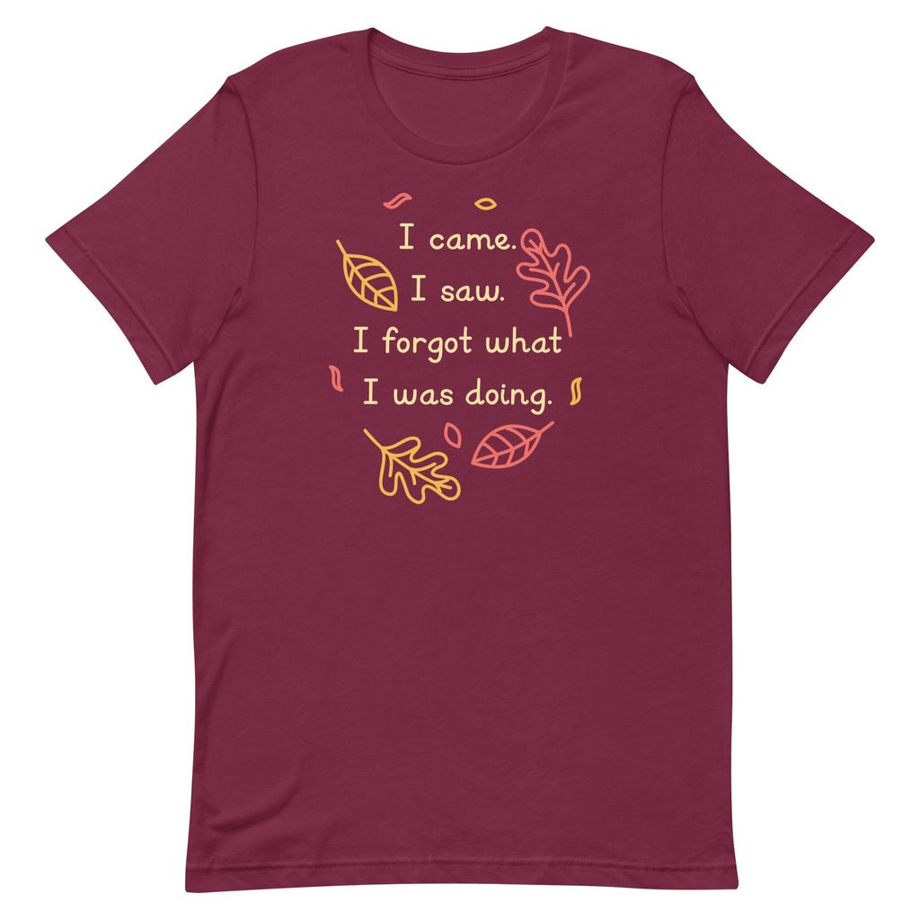 I Came. I Saw. I Forgot What I Was Doing. Men's Signature Tee