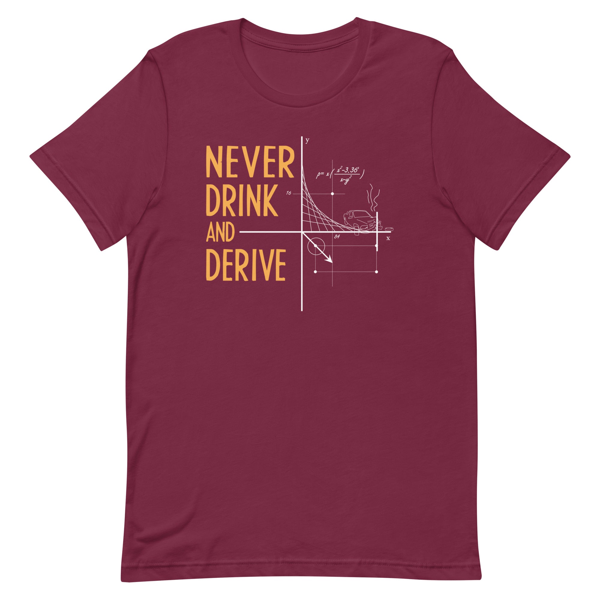 Never Drink and Derive Men's Signature Tee
