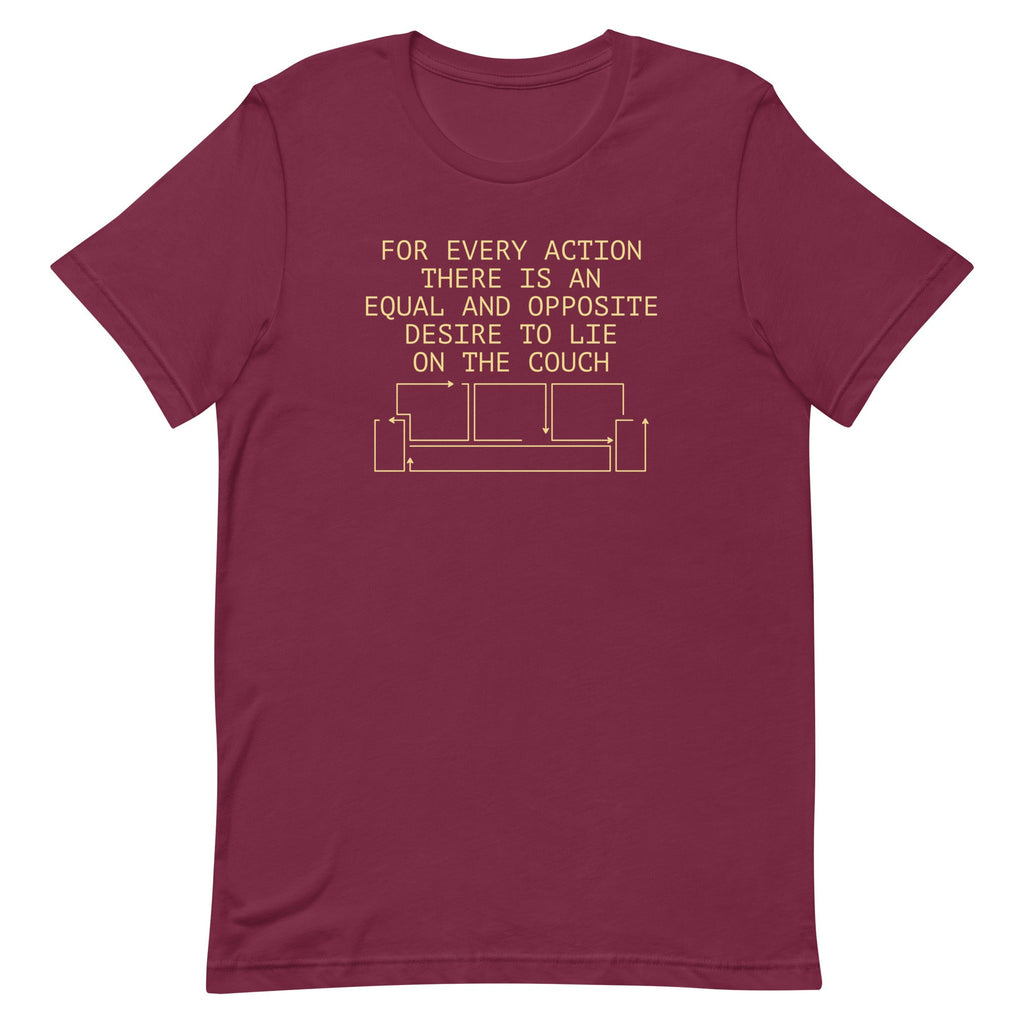 For Every Action There Is An Equal And Opposite Men's Signature Tee