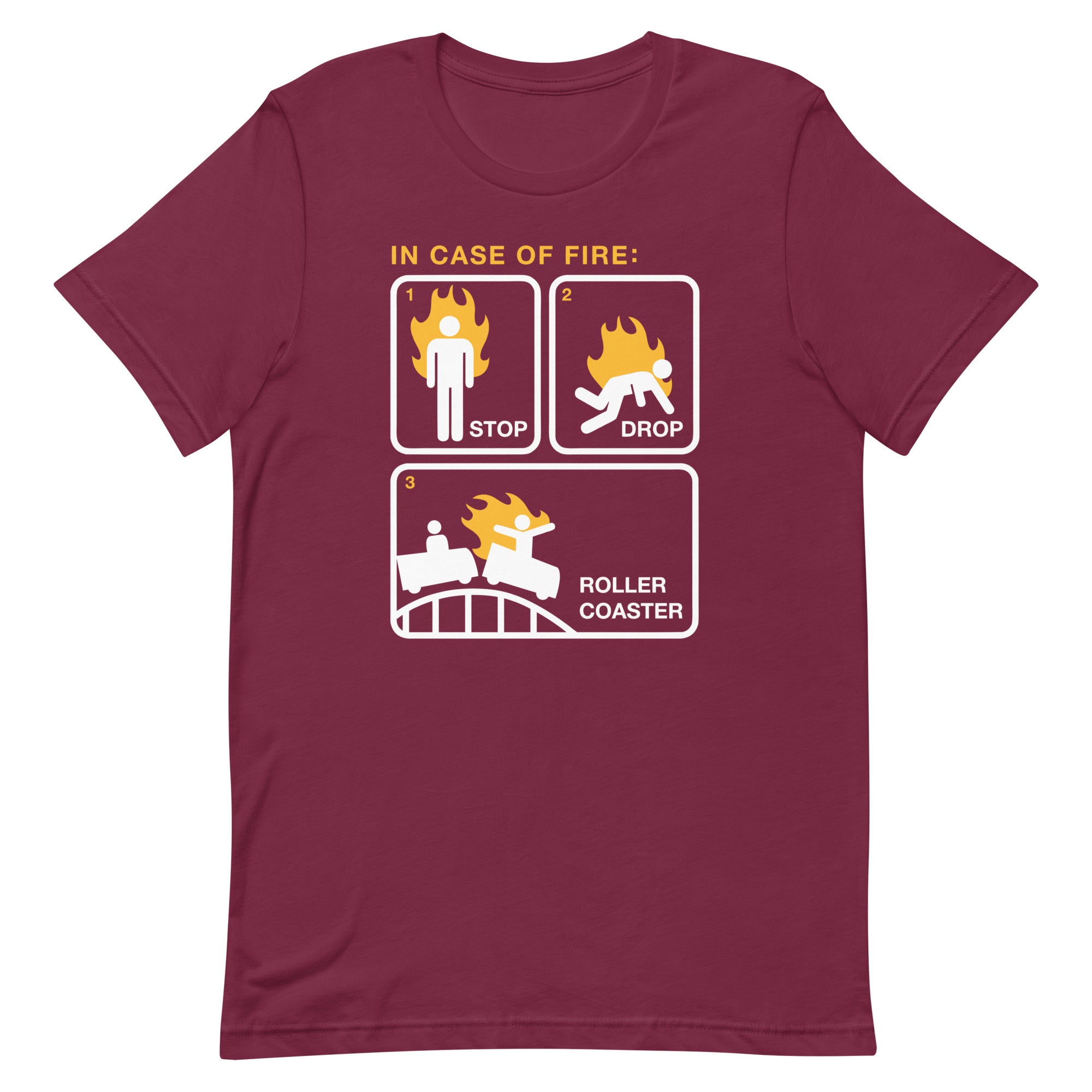 Stop Drop Roller Coaster Men's Signature Tee