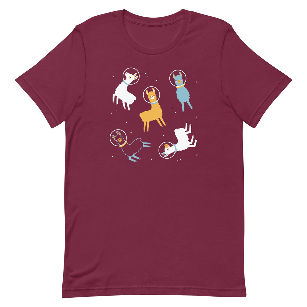 Llamas In Space Men's Signature Tee