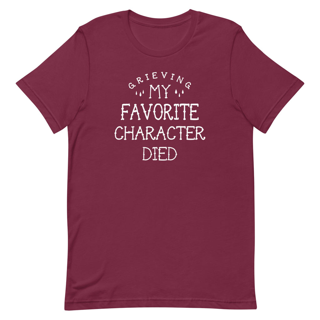 My Favorite Character Died Men's Signature Tee