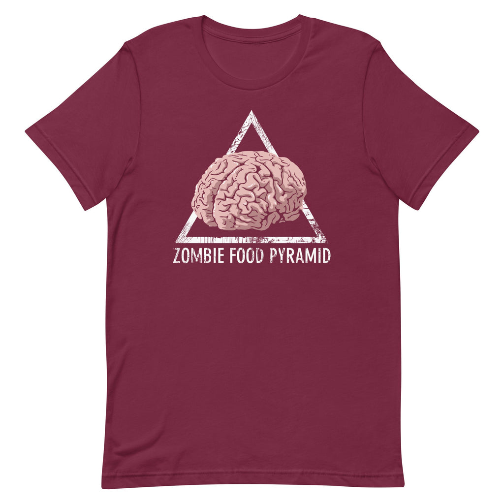 Zombie Food Pyramid Men's Signature Tee