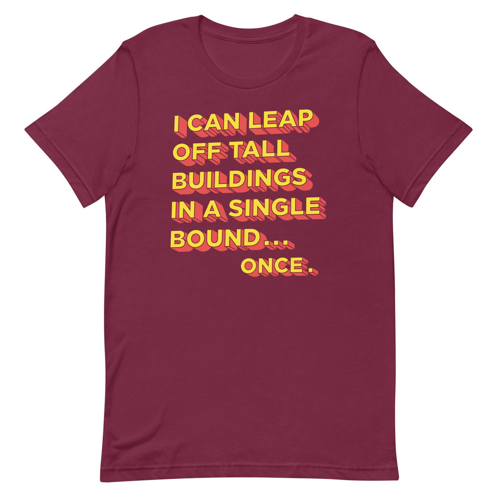 Tall Buildings In A Single Bound Men's Signature Tee