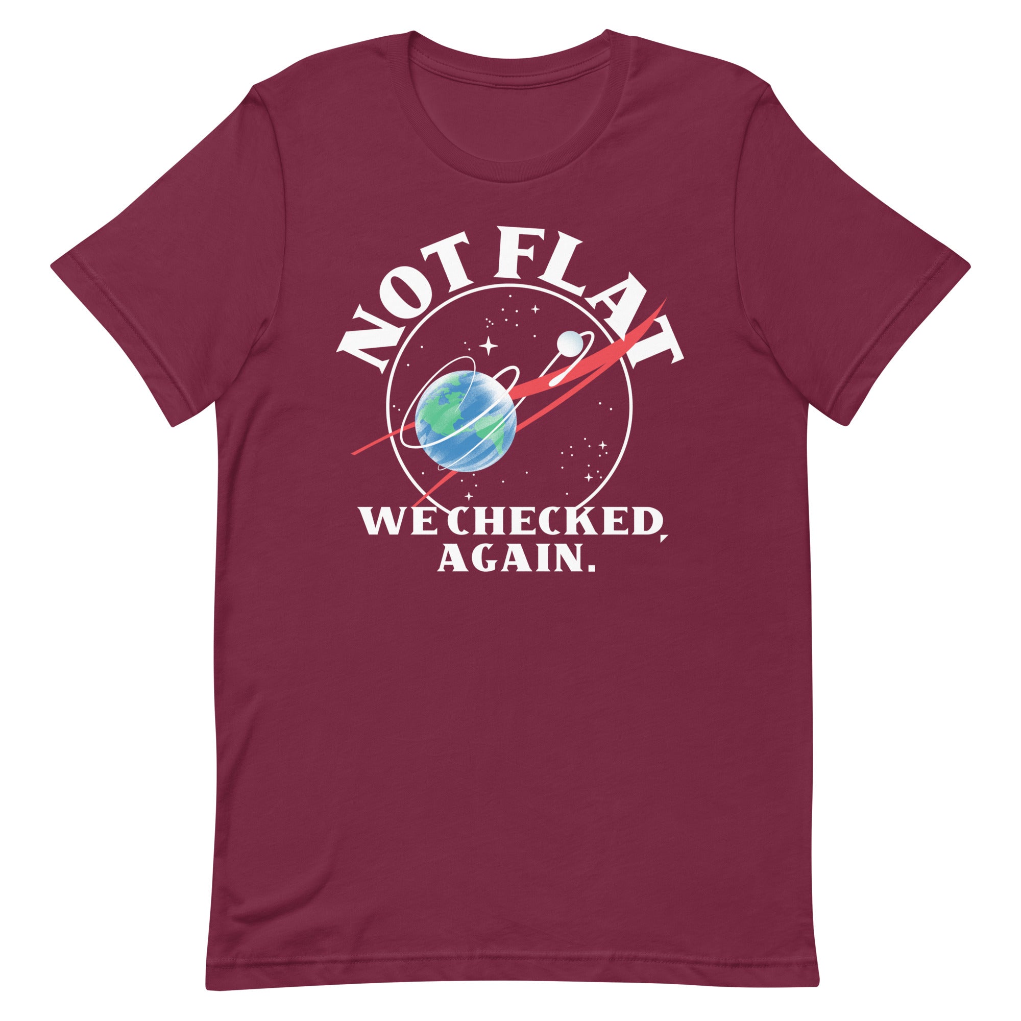Not Flat We Checked Again Men's Signature Tee