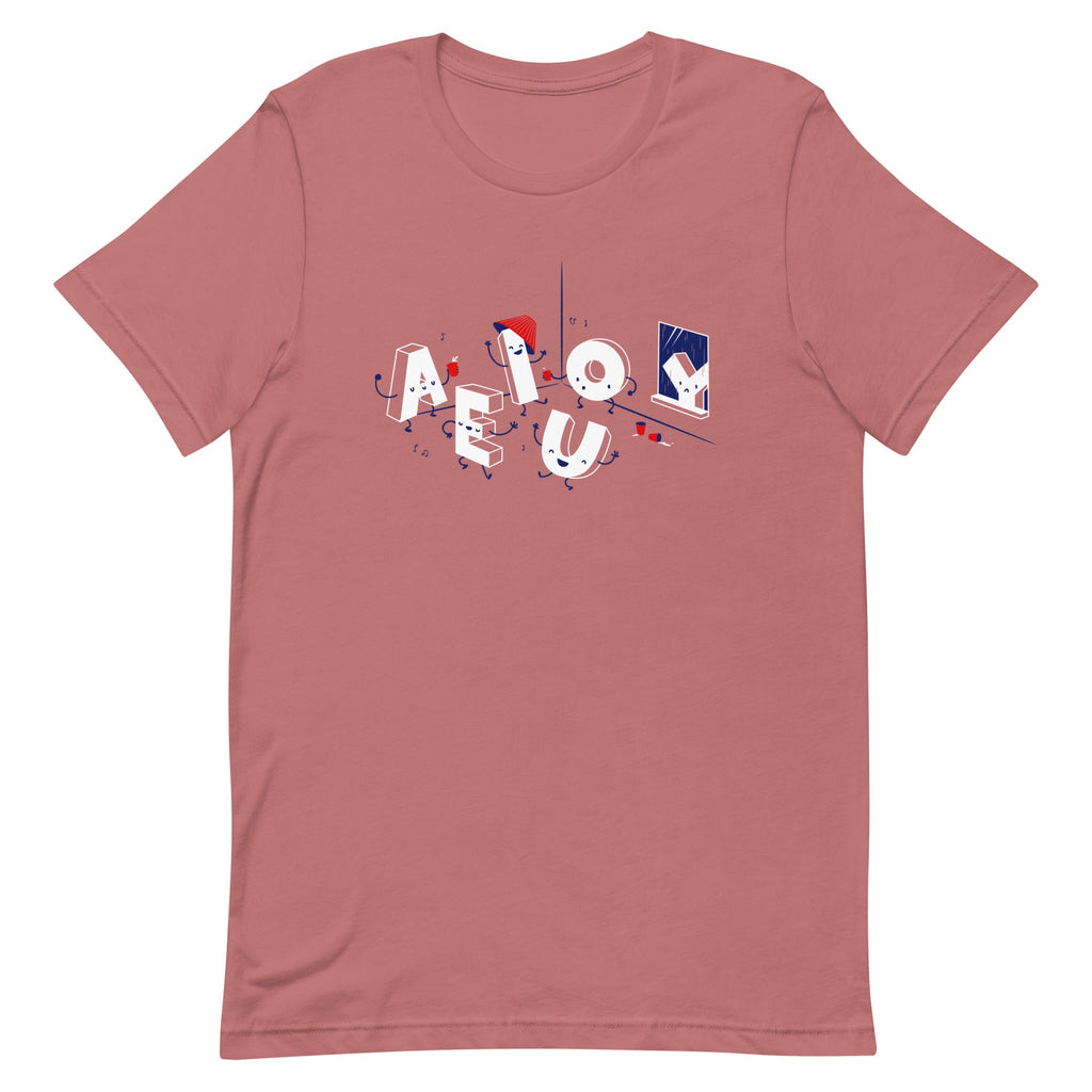 Vowel Party Time Men's Signature Tee