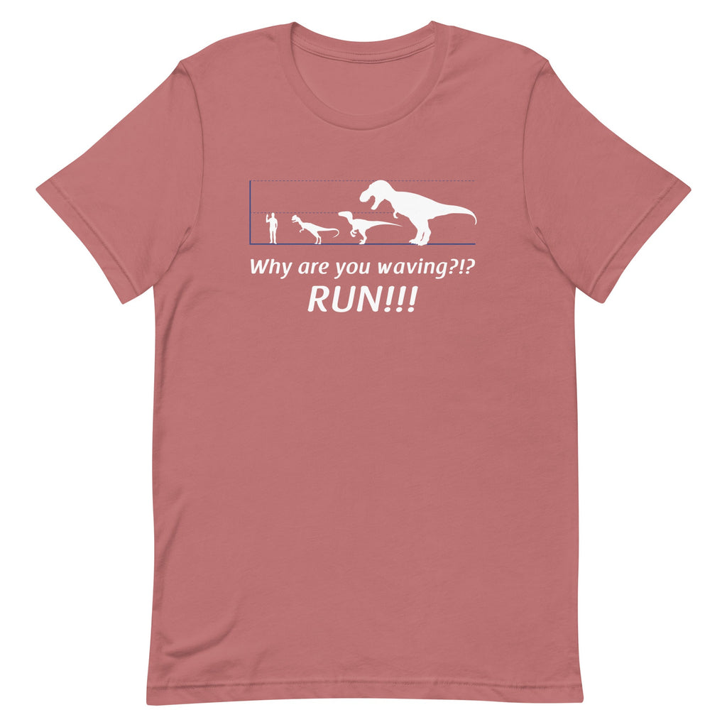 Why Are You Waving? Run! Men's Signature Tee