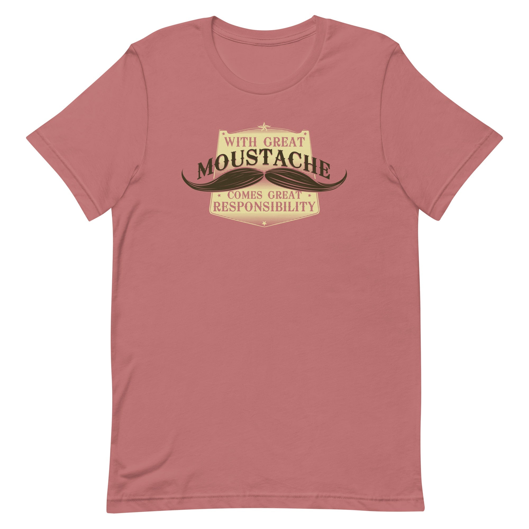 With Great Moustache Men's Signature Tee