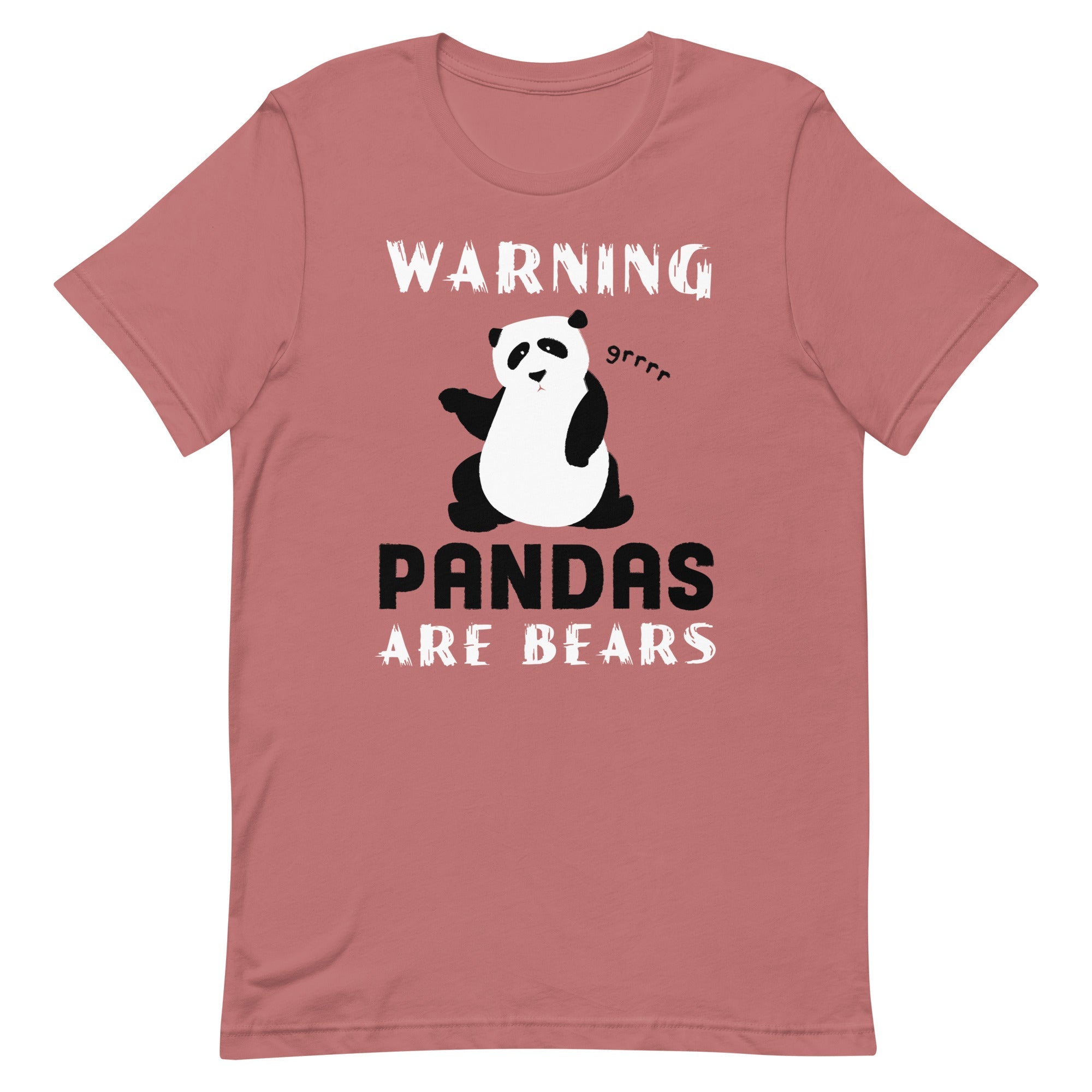 Warning, Pandas Are Bears Men's Signature Tee