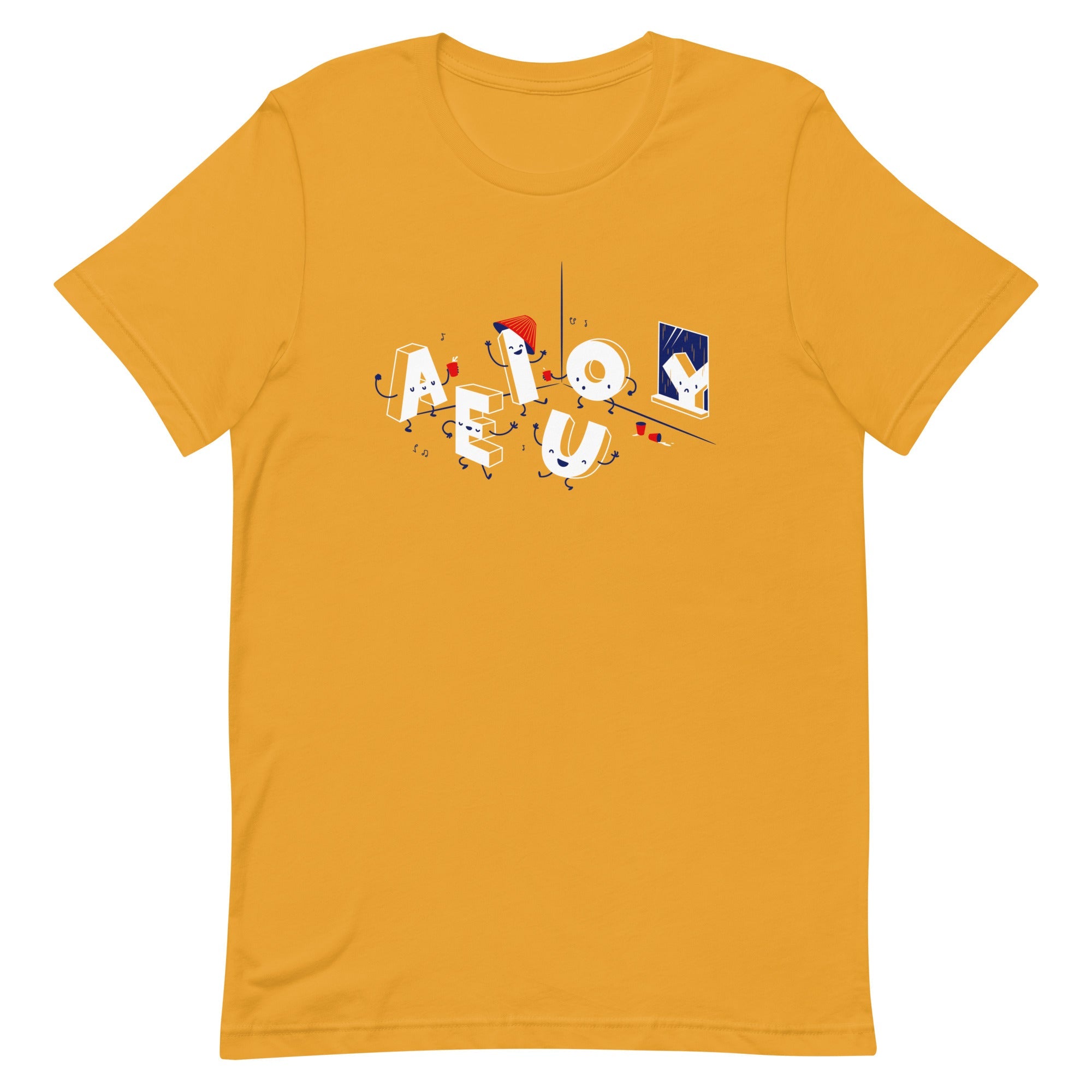 Vowel Party Time Men's Signature Tee