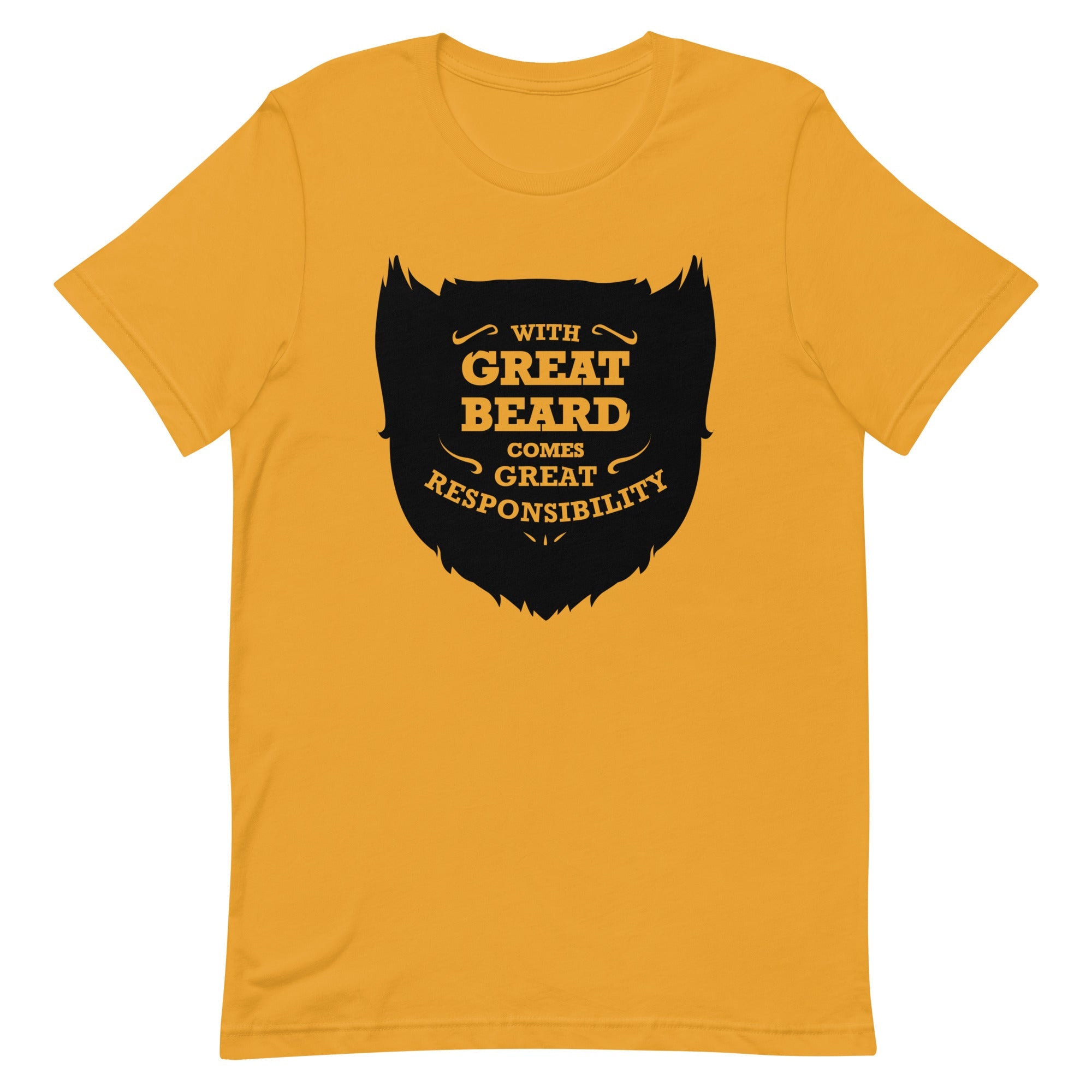 With Great Beard Comes Great Responsibility Men's Signature Tee