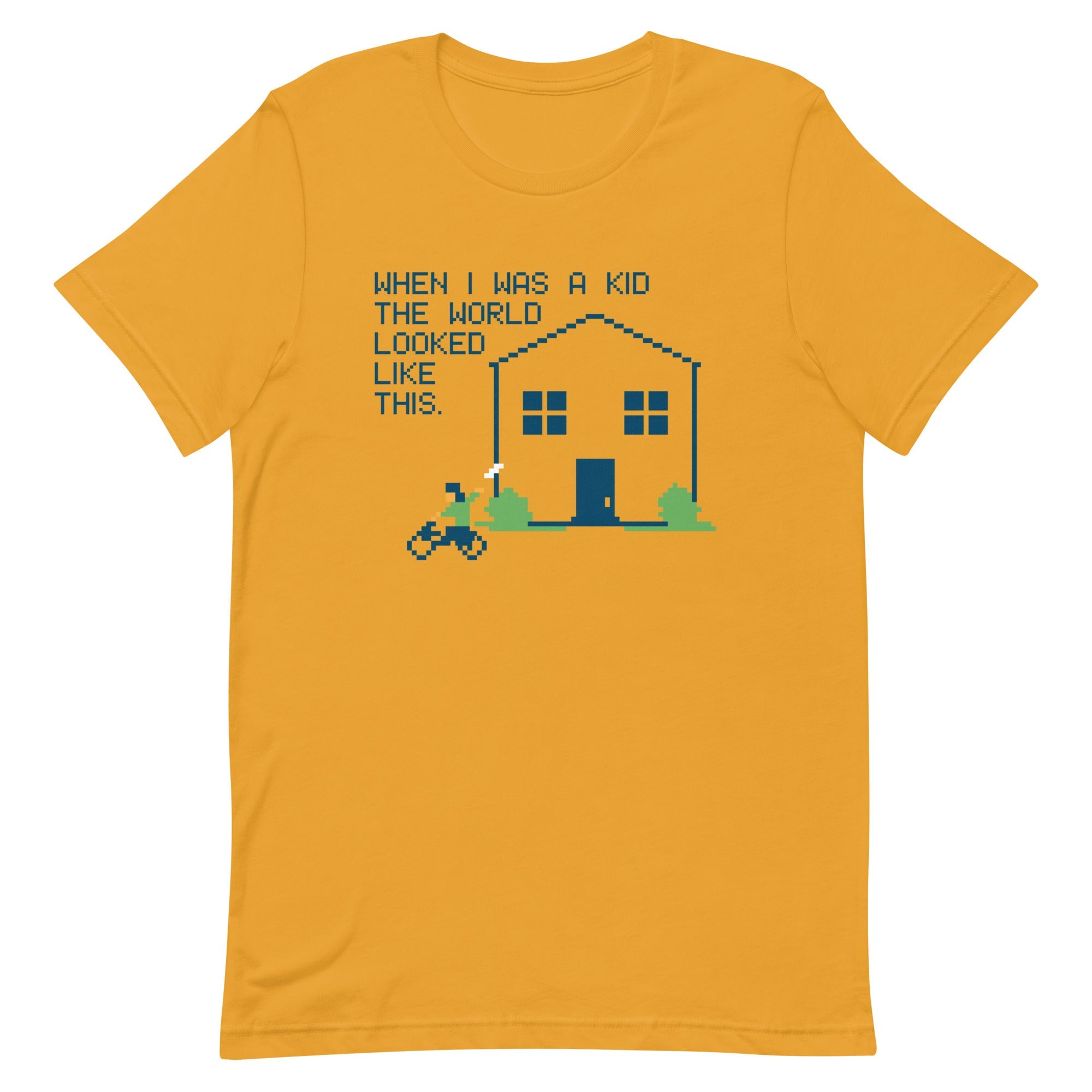 When I Was A Kid The World Men's Signature Tee